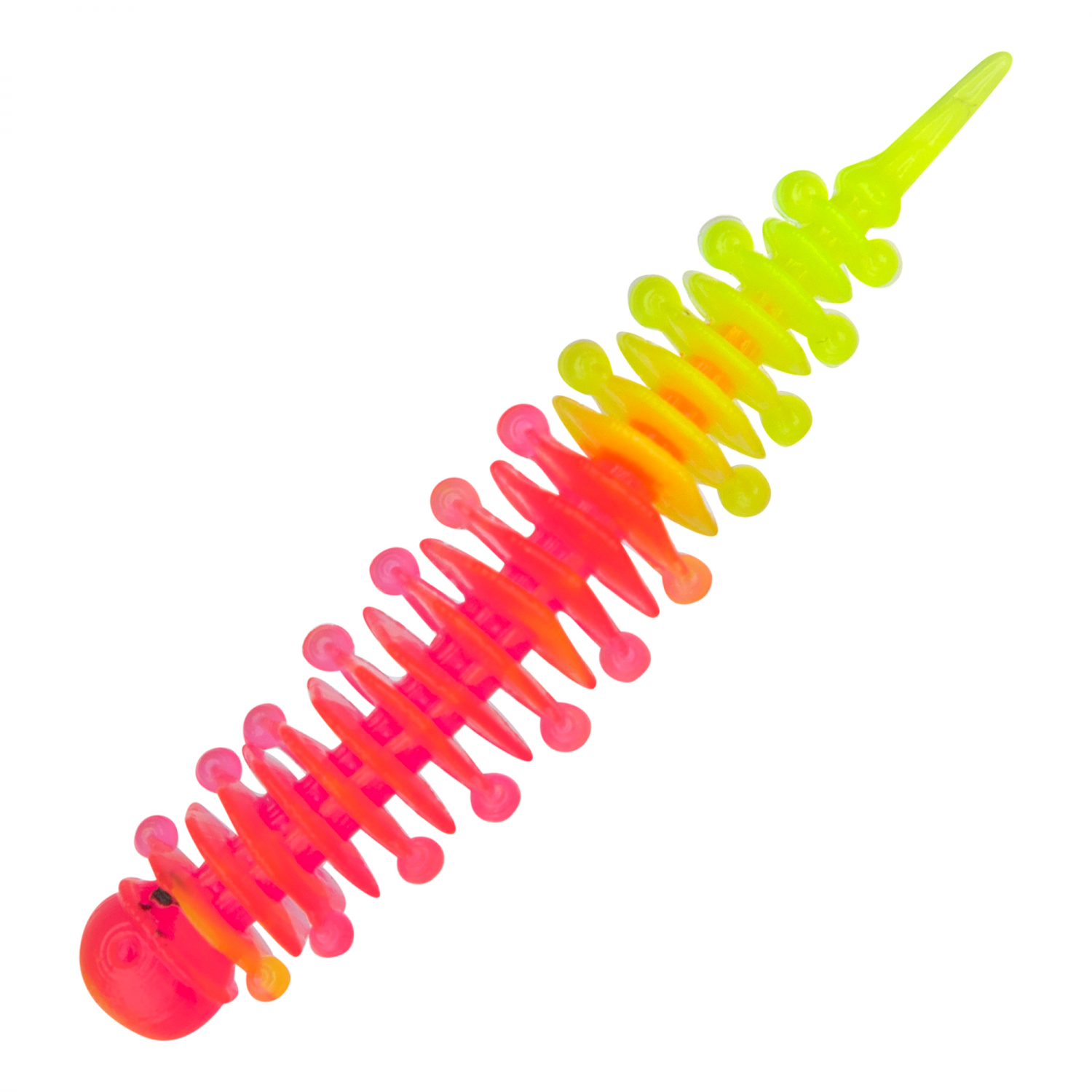 Приманка силиконовая Boroda Baits Ayra Junior 1,8" #Ярко-розовый/Лимон