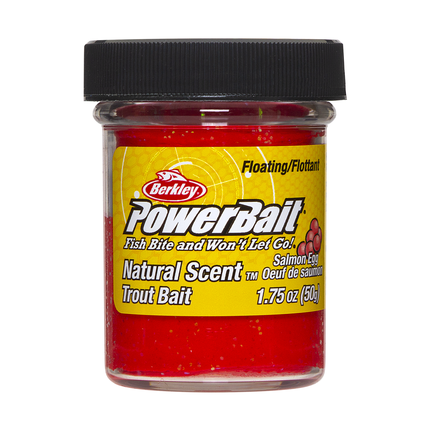 Паста форелевая Berkley PowerBait Select Trout Bait 50гр Salmon Egg #Salmon Red with Glitter