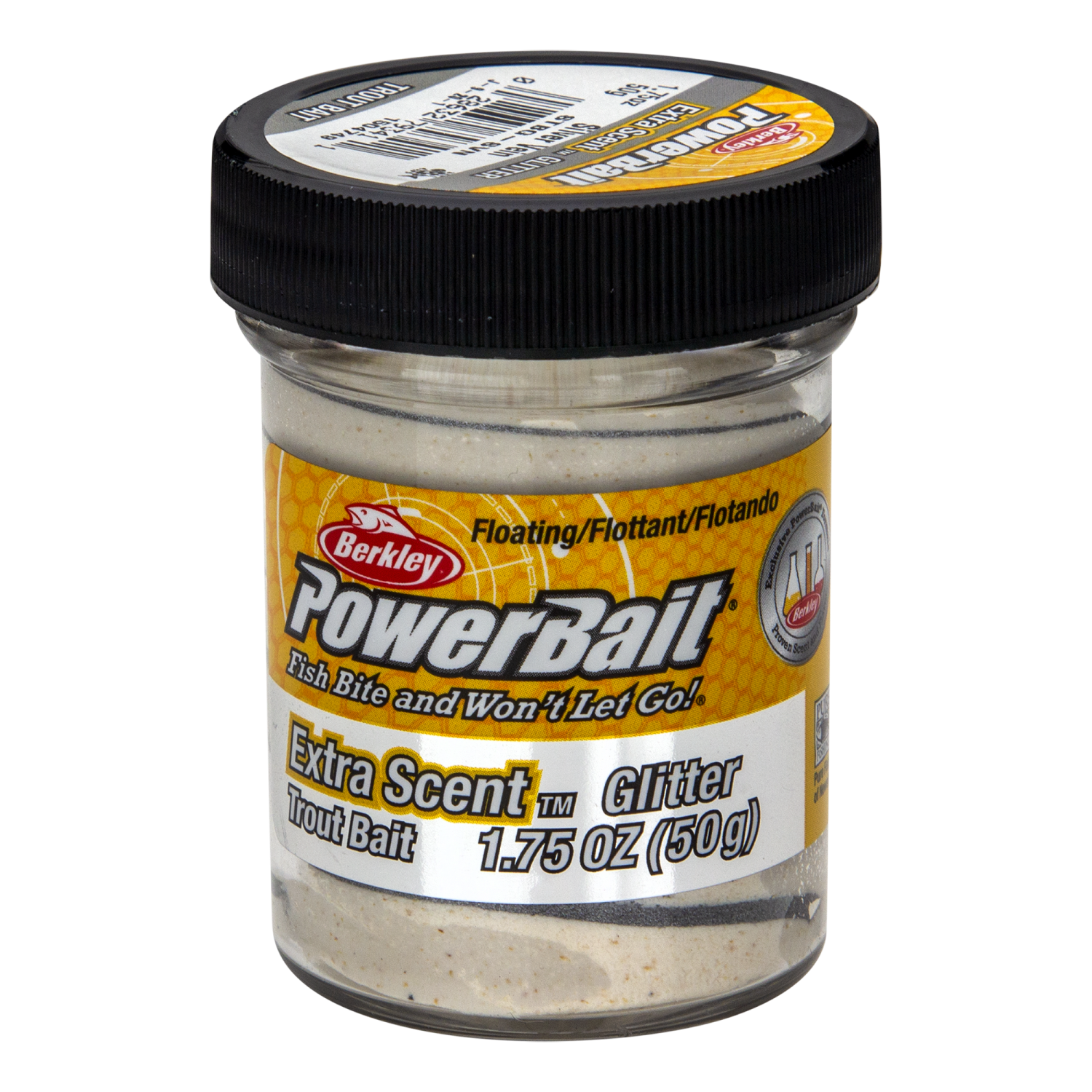 Паста форелевая Berkley PowerBait Glitter Trout Bait 50гр #Silver Vein