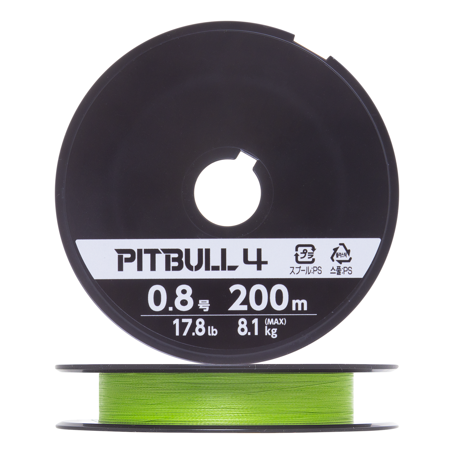 Шнур плетеный Shimano Pitbull 4 #0,8 0,148мм 200м (lime green)