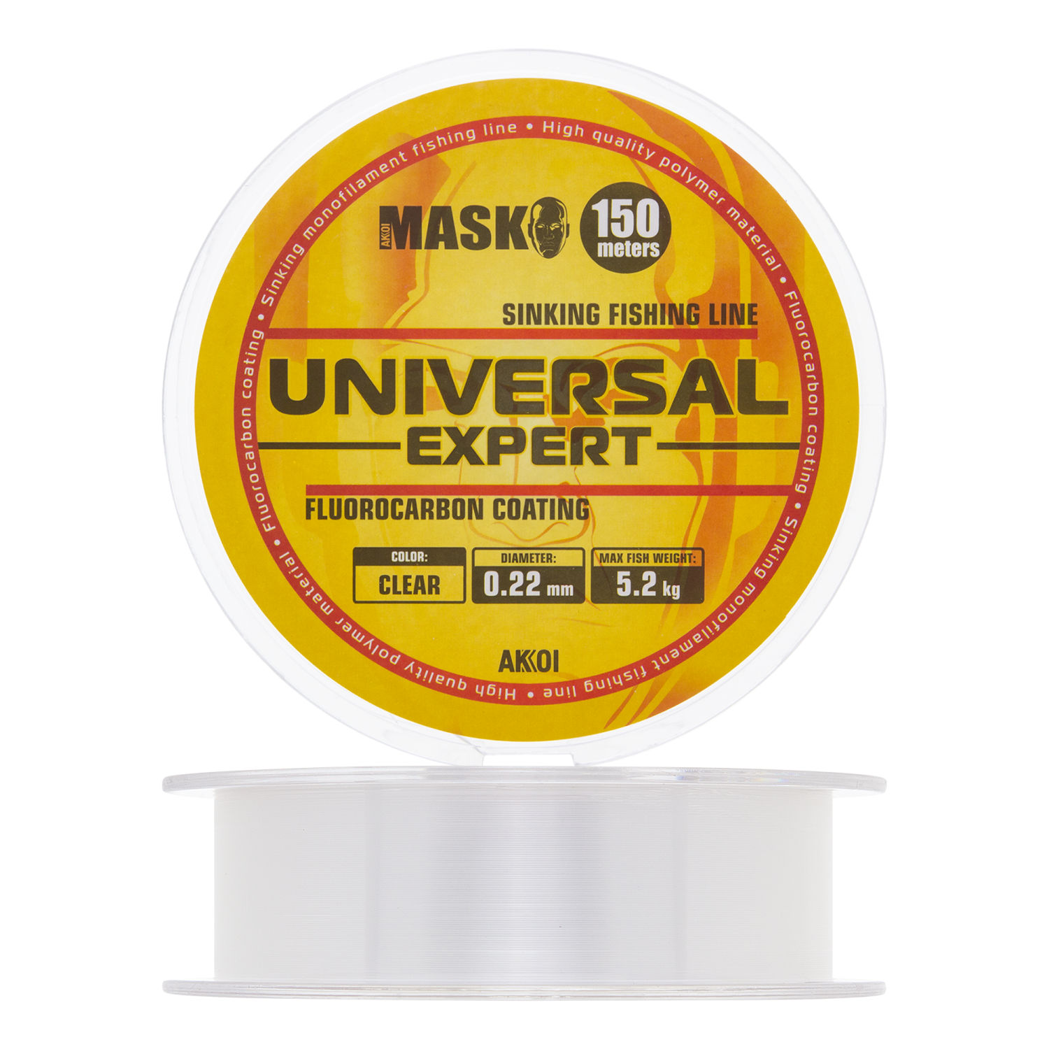 Леска монофильная Akkoi Mask Universal Expert 0,22мм 150м (clear)