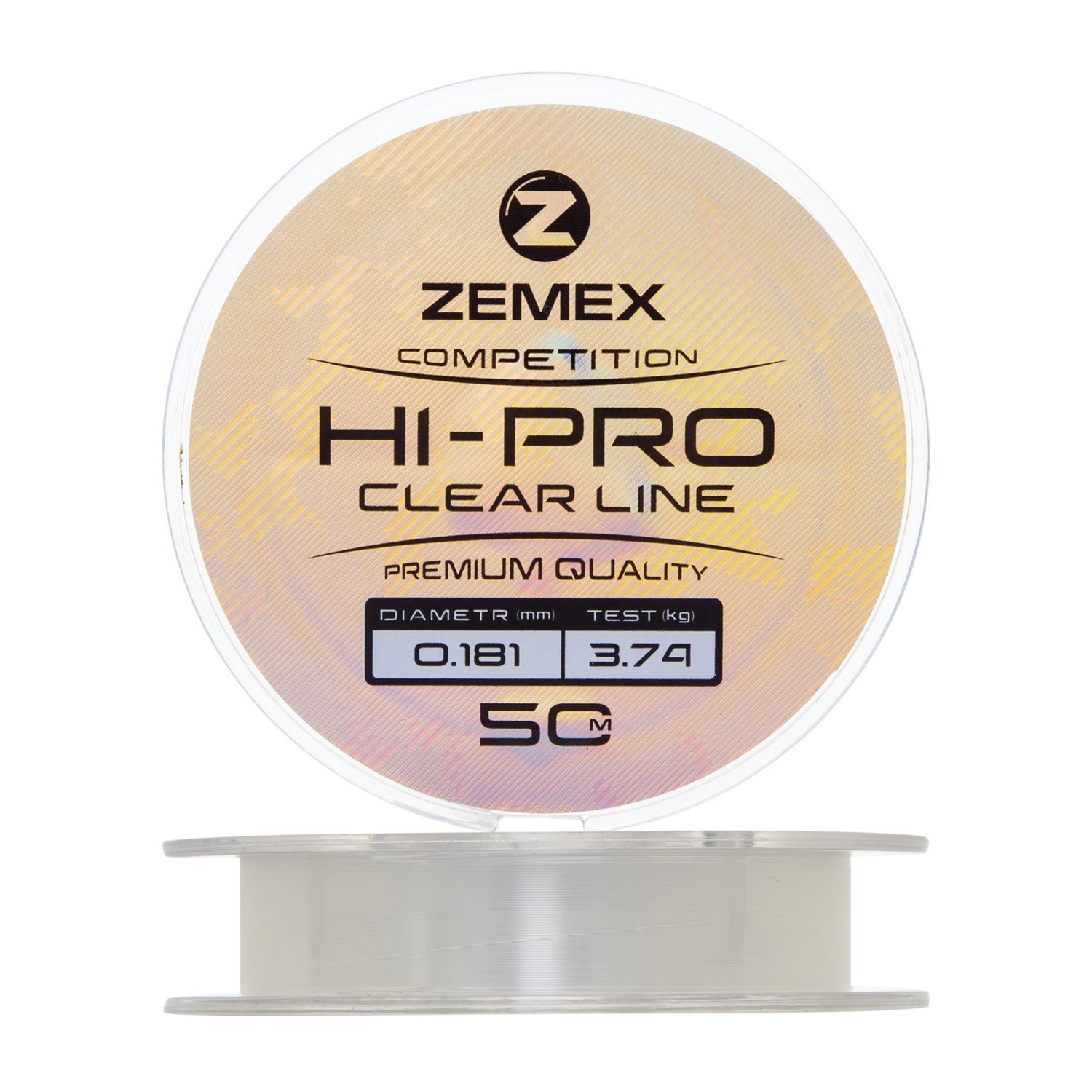 Леска монофильная Zemex Hi-Pro Competition Line 0,181мм 50м (clear)