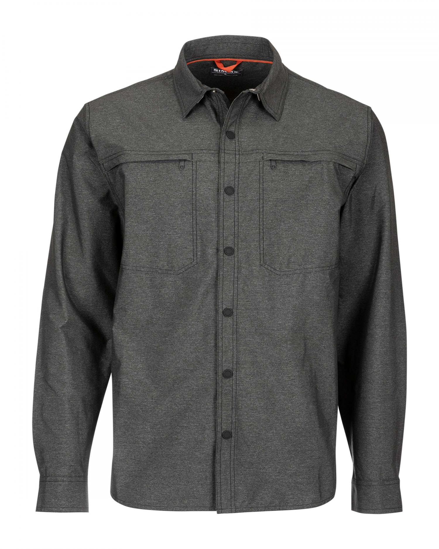 Рубашка Simms Prewett Stretch Woven LS Shirt XL Carbon рубашка simms bugstopper intruder bicomp ls shirt 21 3xl tan