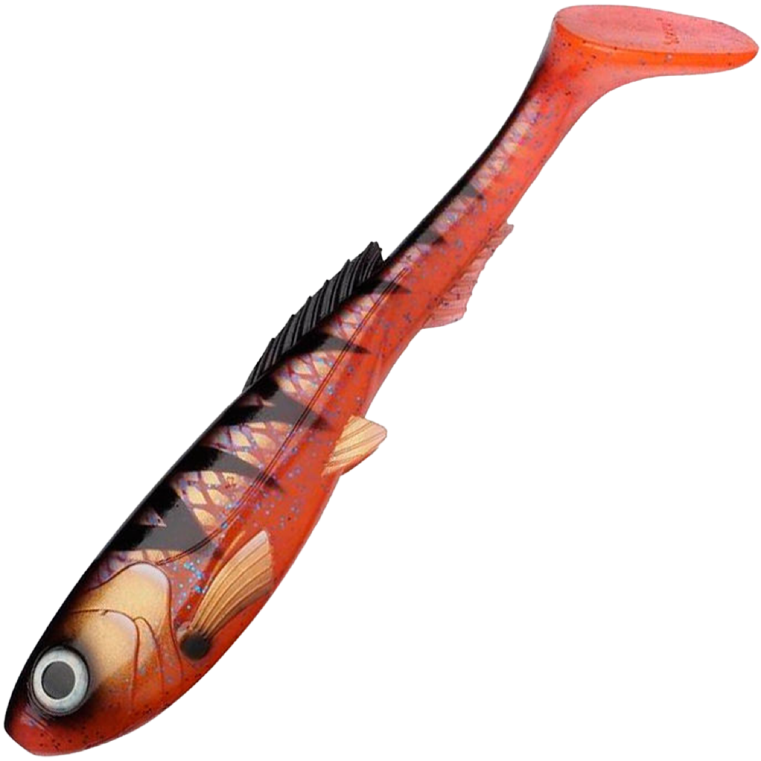 Приманка силиконовая Abu Garcia Beast Paddle Tail New 17см #Red Tiger