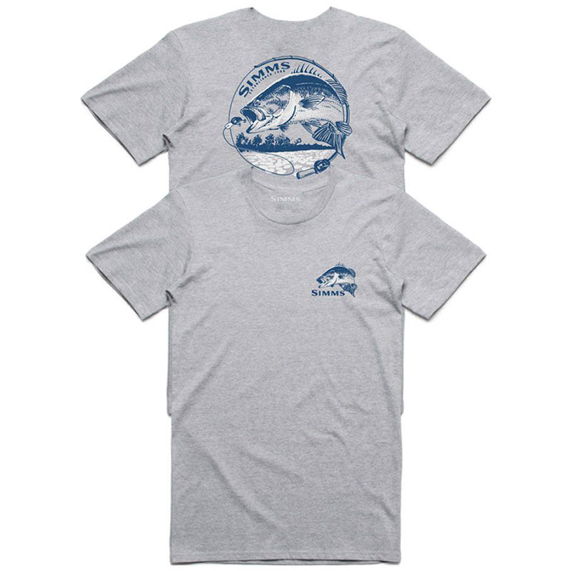 Футболка Simms Bass Bend T-Shirt 3XL Grey Heather
