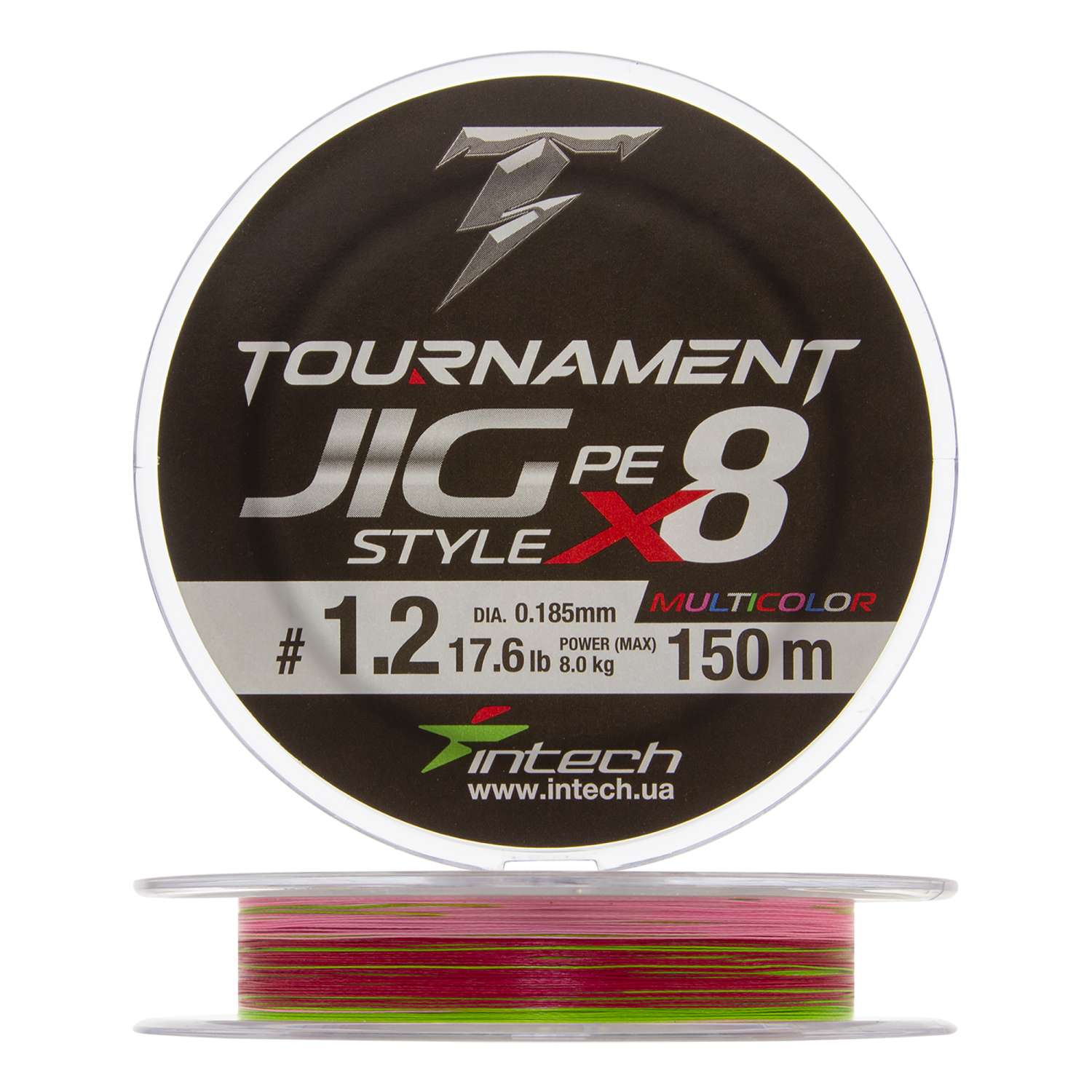 Шнур плетеный Intech Tournament Jig Style PE X8 #1,2 0,185мм 150м (multicolor)