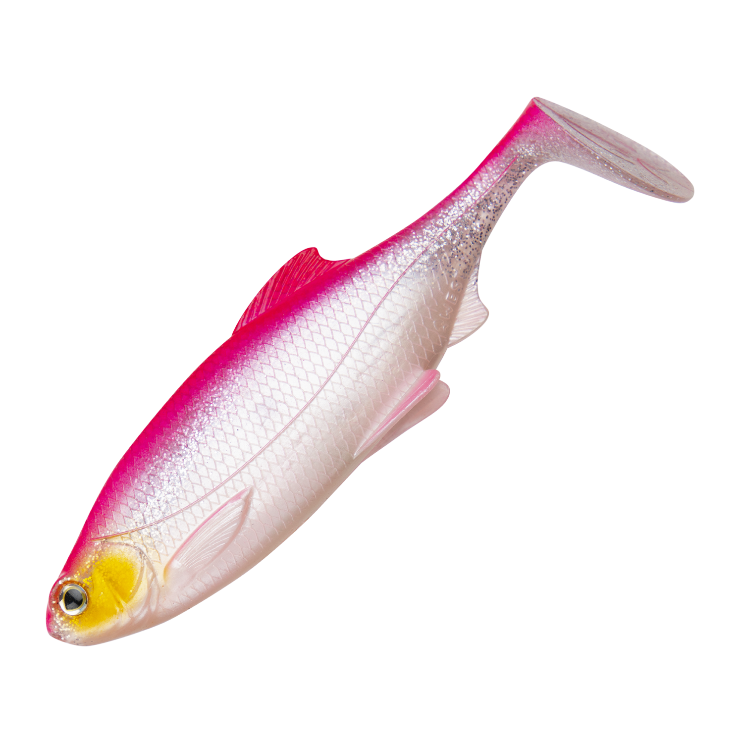 Приманка силиконовая Westin Ricky the Roach Shadtail 18см 1шт #Pink Headlight