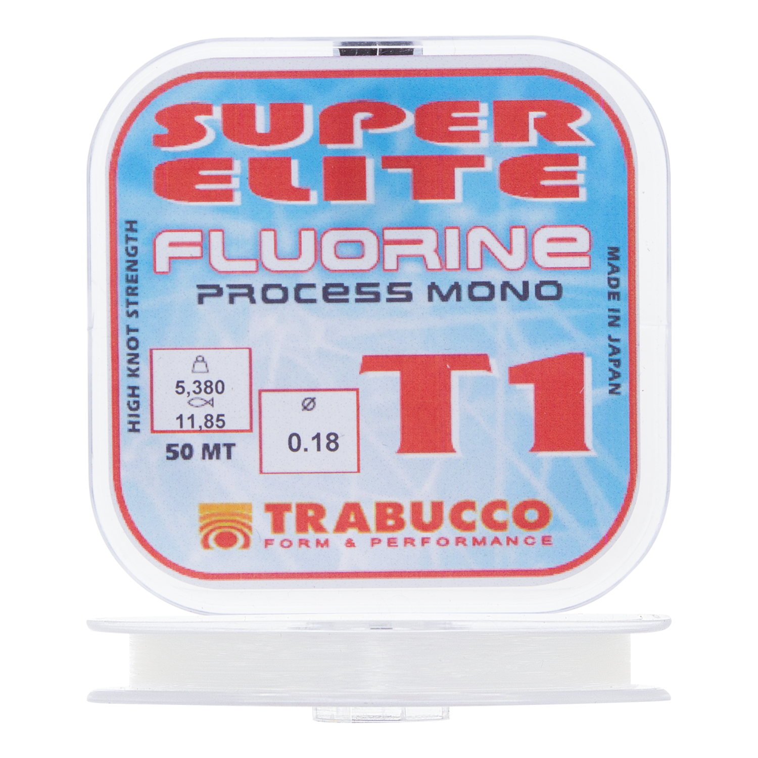 Леска монофильная Trabucco Super Elite T1 Fluorine 0,18мм 50м (clear)