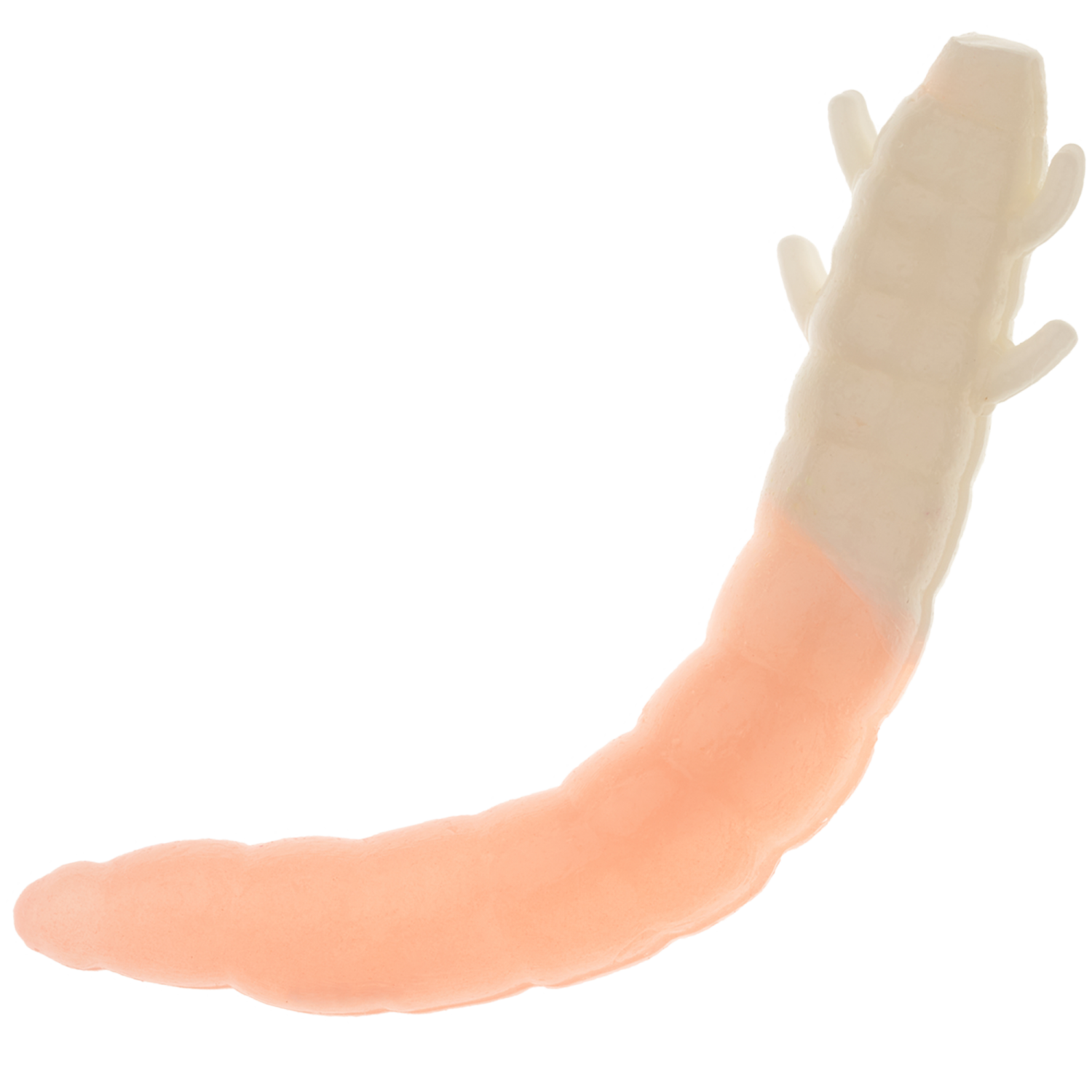 Приманка силиконовая Soorex Pro King Worm 55мм Cheese #226 White/Pink glow
