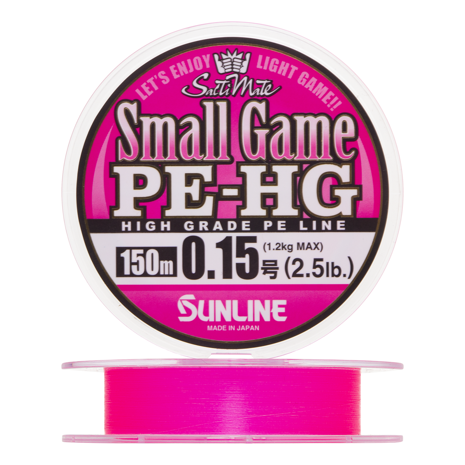 Шнур плетеный Sunline Small Game PE-HG X4 #0,15 0,069мм 150м (pink)