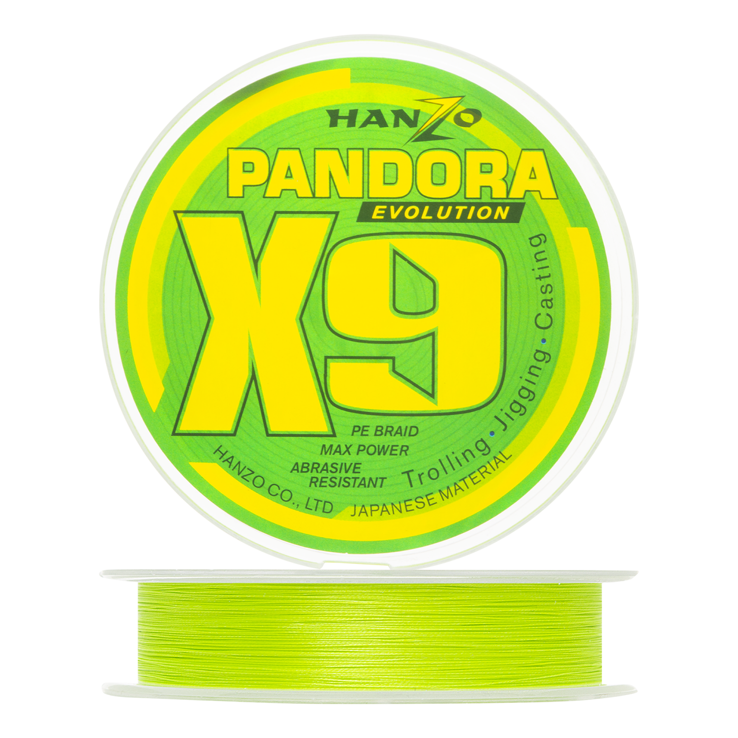 Шнур плетеный Hanzo Pandora Evolution X9 15 021мм 150м 150м green 1485₽