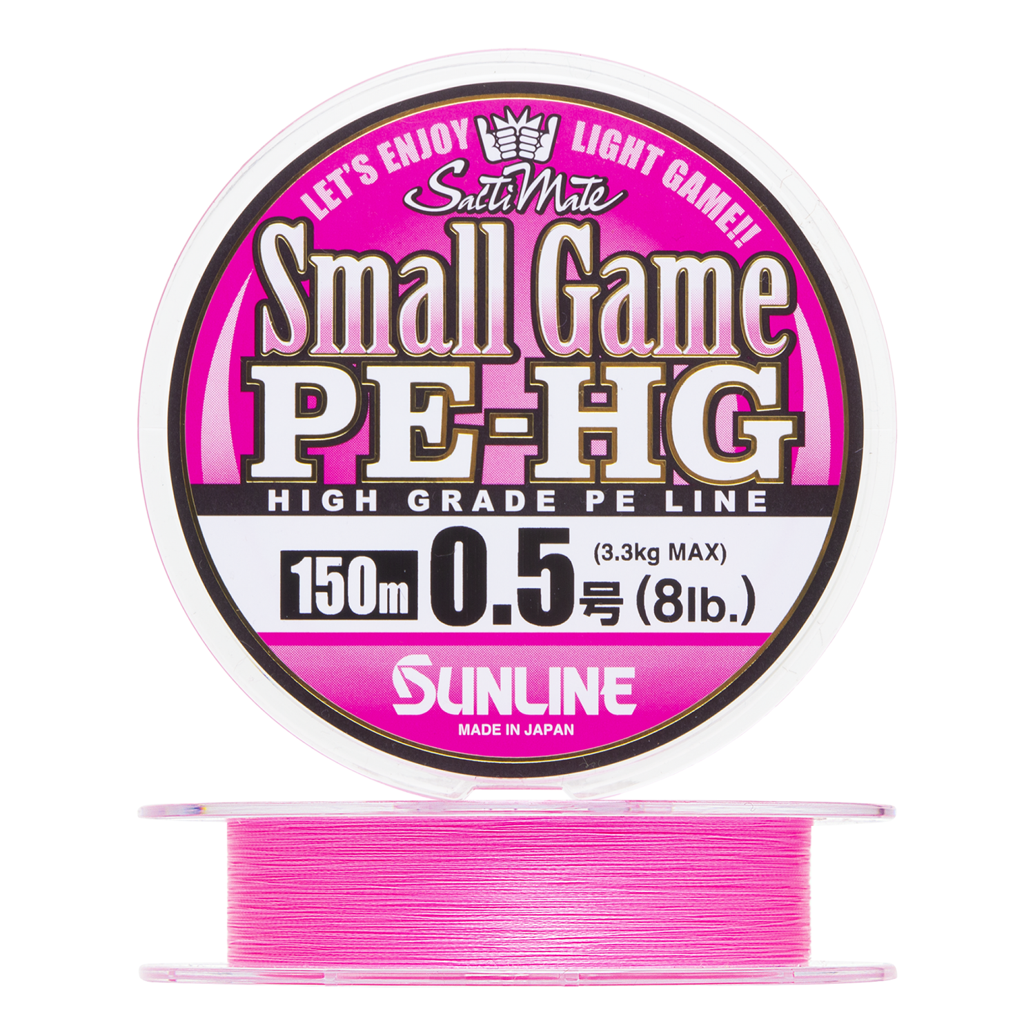 Шнур плетеный Sunline Small Game PE-HG X4 #0,5 0,117мм 150м (pink)