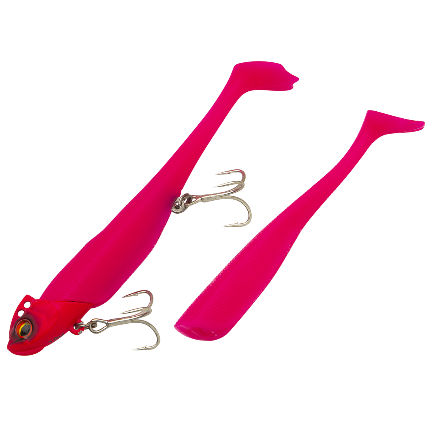 Приманка силиконовая огруженная Daiwa Flat Junkie Rodem 4" 18гр #Mat Pink