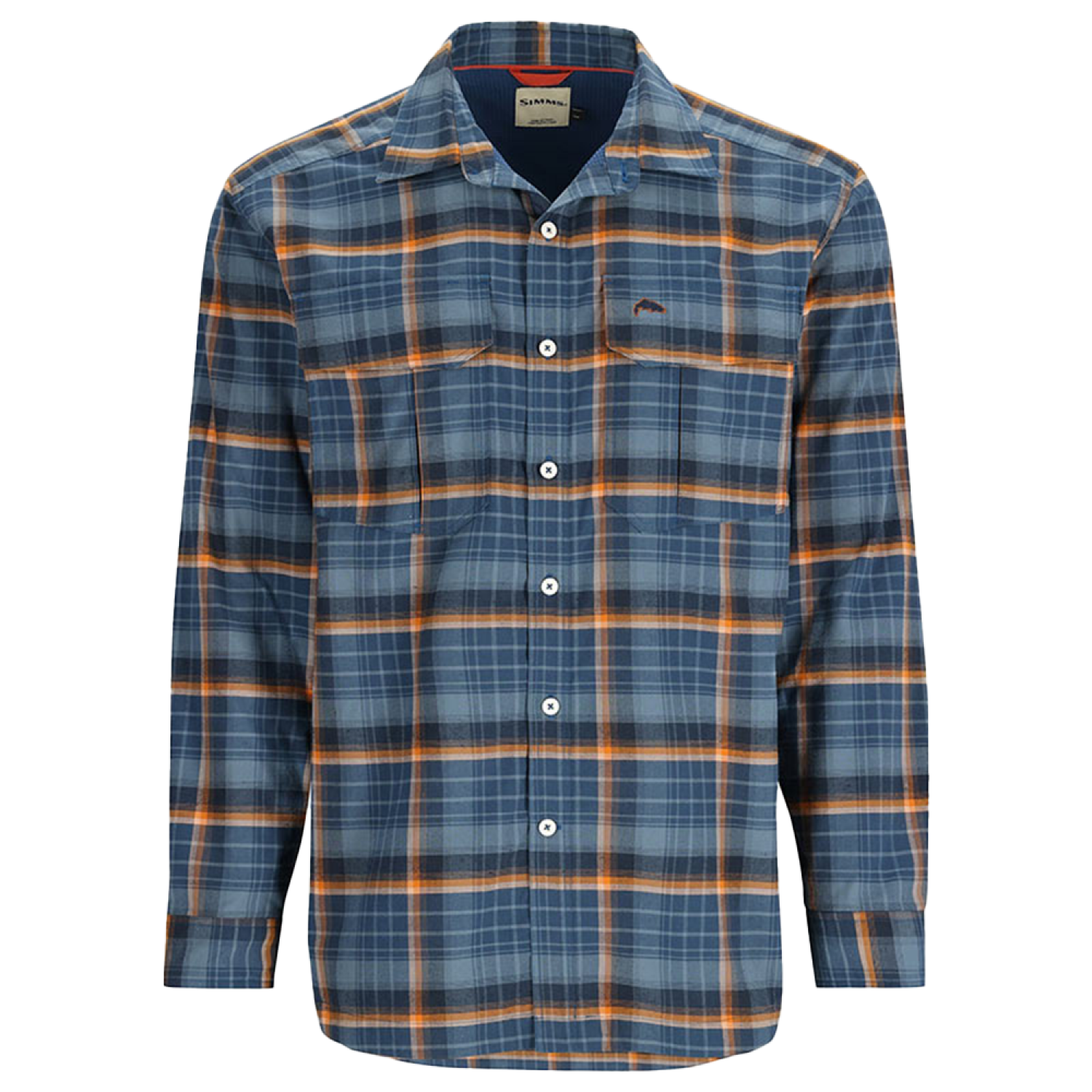 Рубашка Simms Coldweather LS Shirt XL Neptune/Sun Glow Ombre Plaid