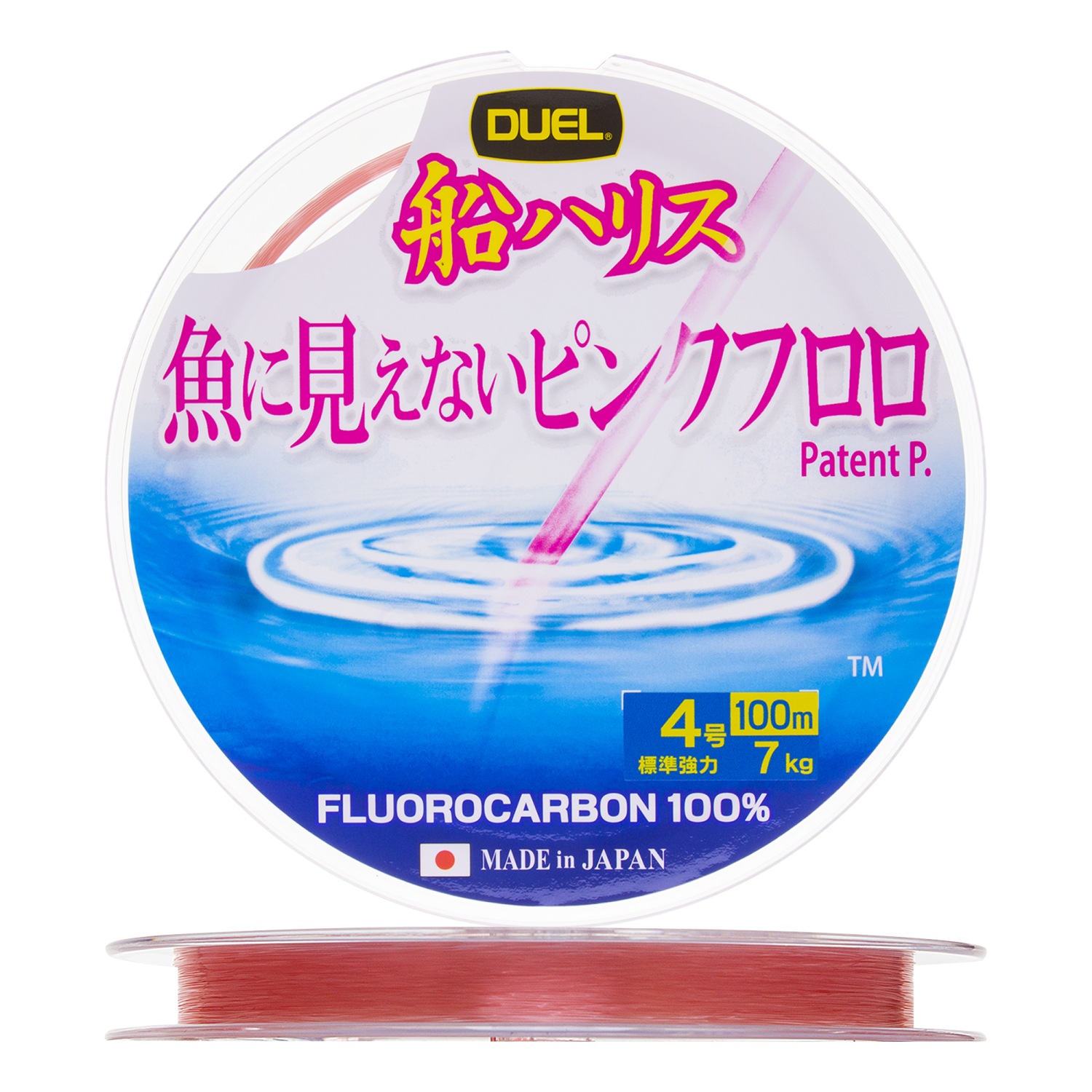 Флюорокарбон Duel Pink Fluorocarbon Fish Cannot See #4,0 0,330мм 100м (stealthpink)