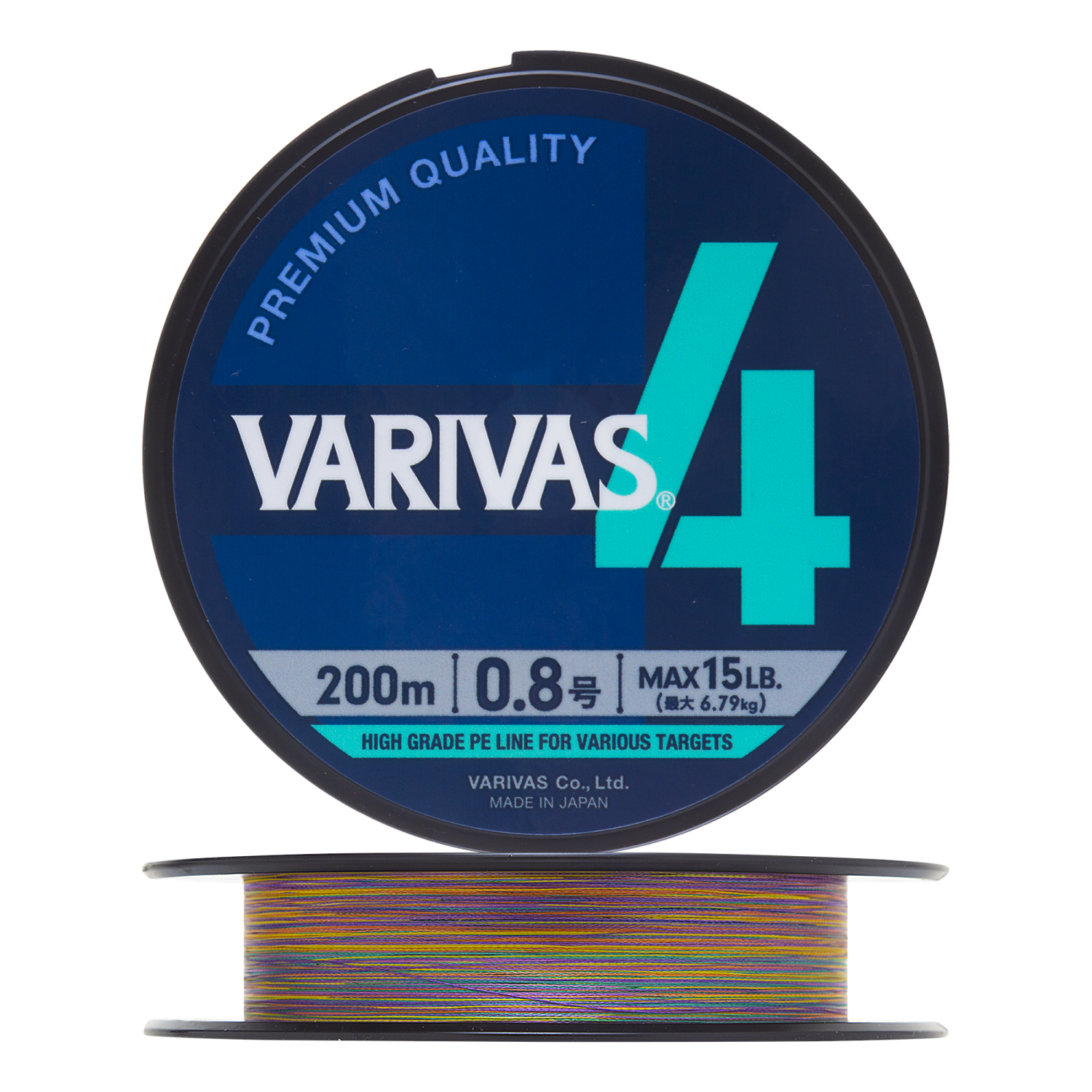 Шнур плетеный Varivas X4 Marking #0,8 0,148мм 200м (multicolor)