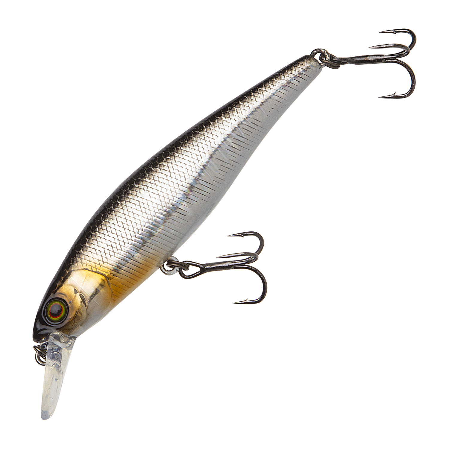 Воблер Jackall Squad Minnow 80 SP #Hl Silver & Black