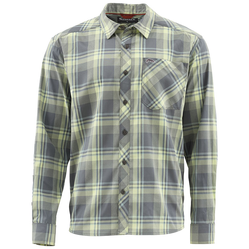 Рубашка Simms Outpost LS Shirt 2XL Storm Plaid