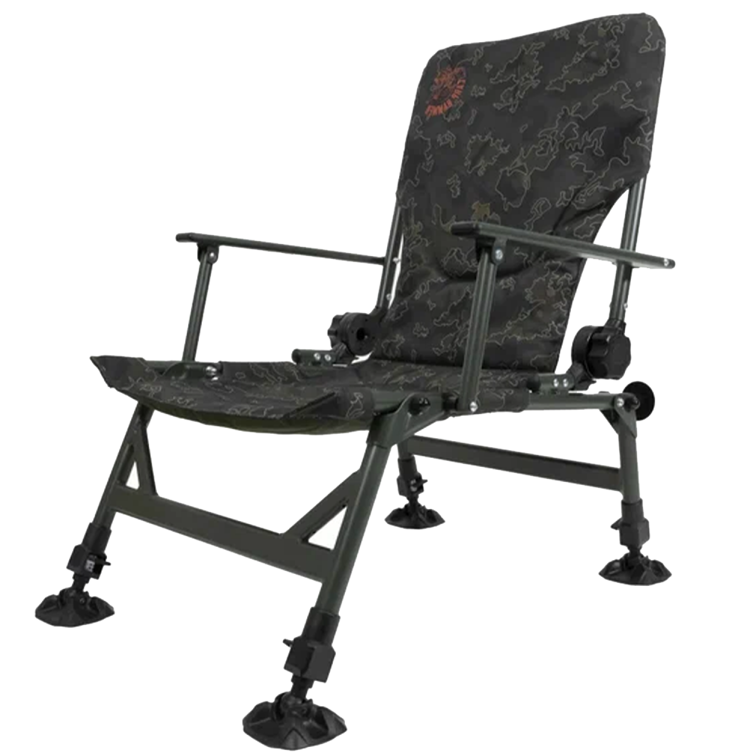 Кресло рыболовное Волжанка Carp Hammer Comfort Lite с подлокотниками и регулируемой спинкой