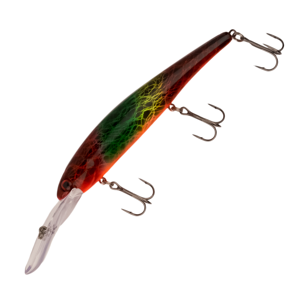 Воблер Bandit Walleye Deep #OL158 Red Green Yellow Black Lace - 2 рис.