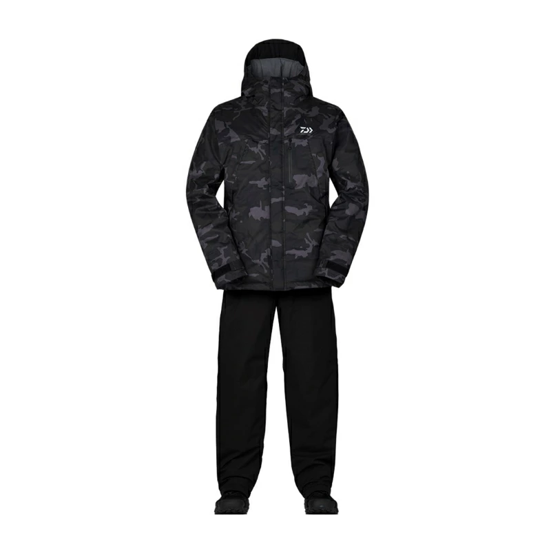 костюм зимний daiwa dw 3523 3xl black camouflage Костюм зимний Daiwa DW-3523 3XL Black Camouflage