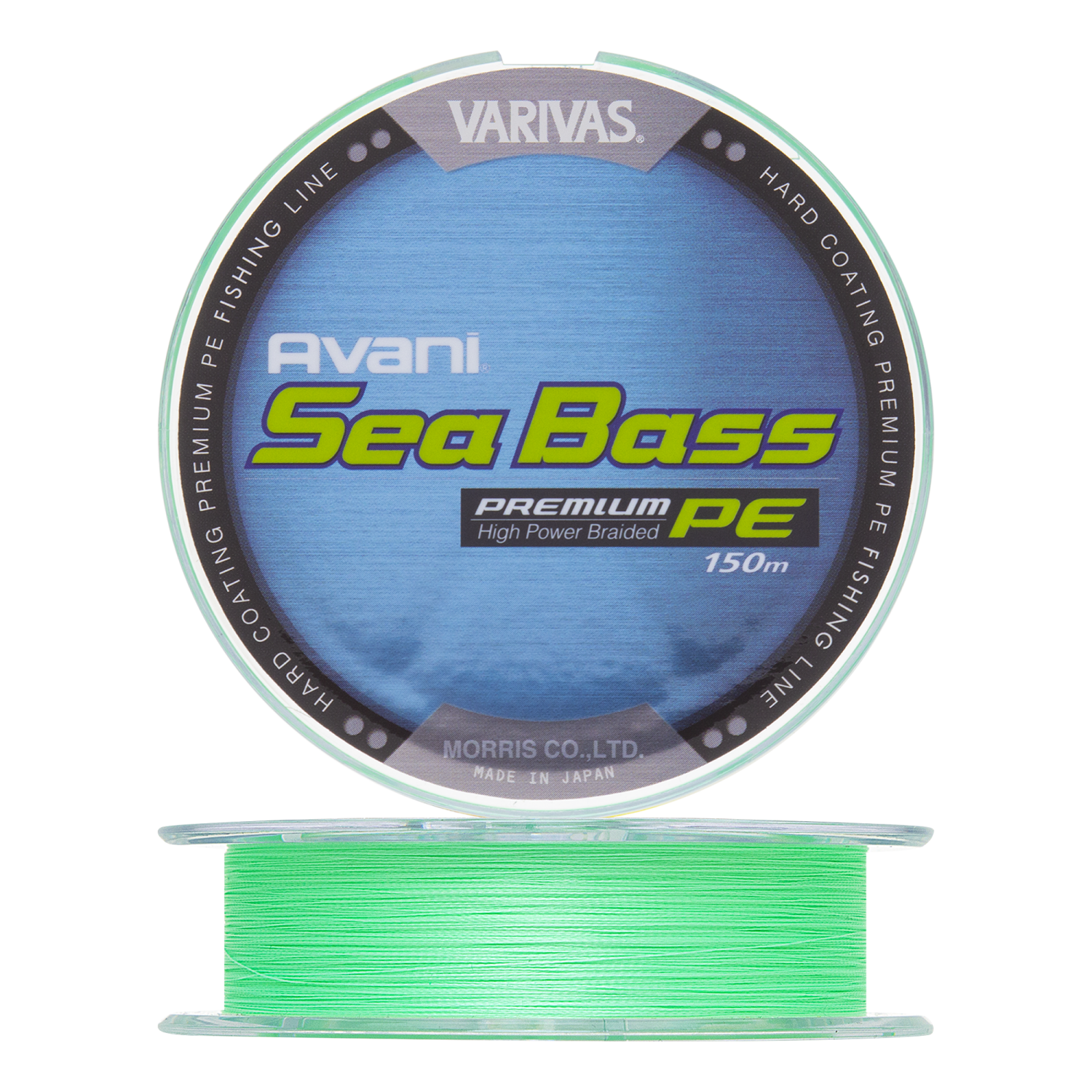 Шнур плетеный Varivas Avani Sea Bass Premium PE Х4 #0,8 0,148мм 150м (green)