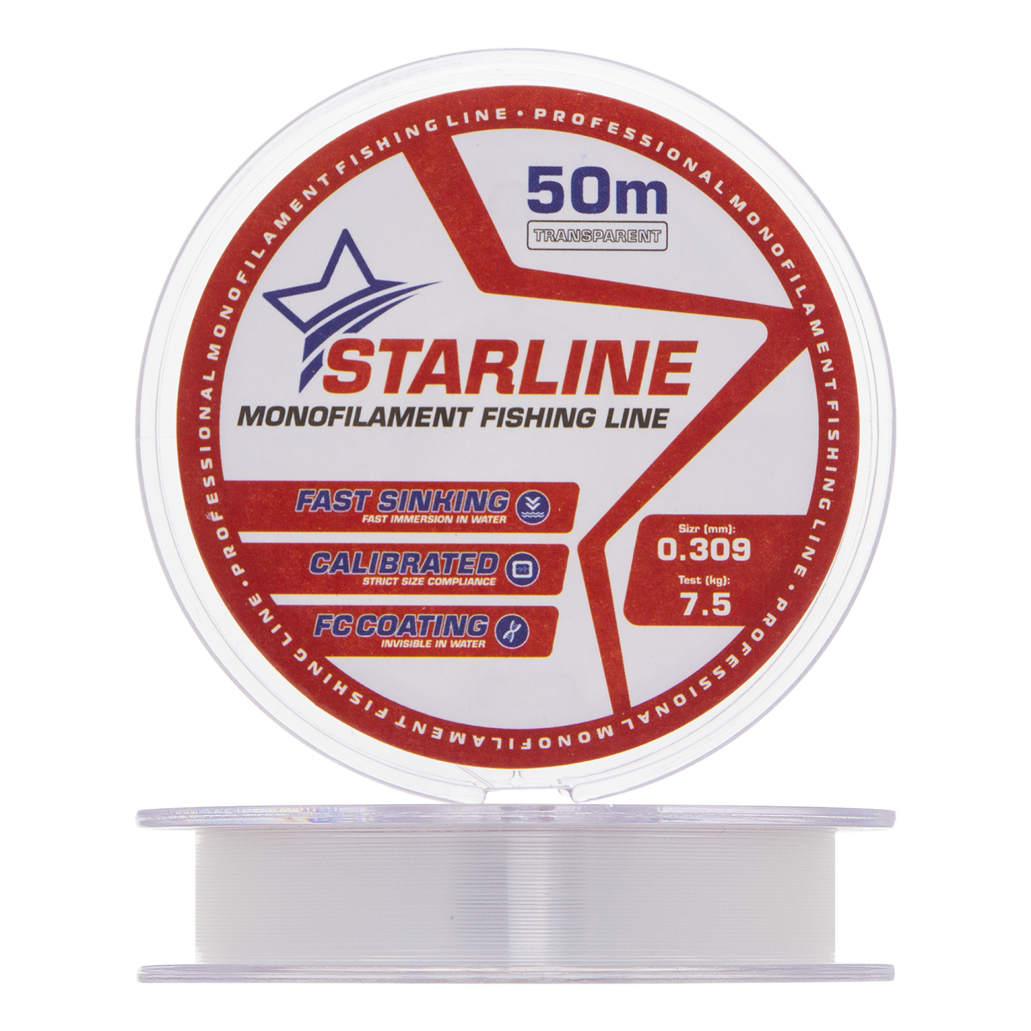Леска монофильная IAM Starline 0,309мм 50м (transparent)