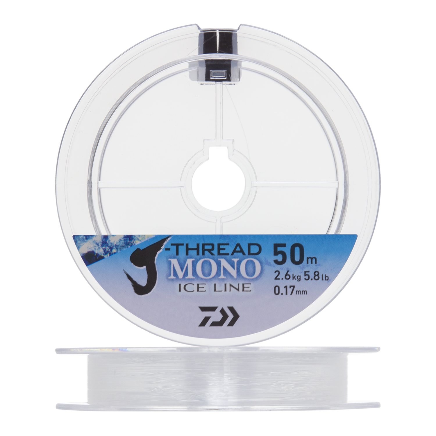 Леска монофильная Daiwa J-Thread Mono Ice Line 0,17мм 50м (clear) леска монофильная daiwa j thread mono ice line 0 06мм 50м clear