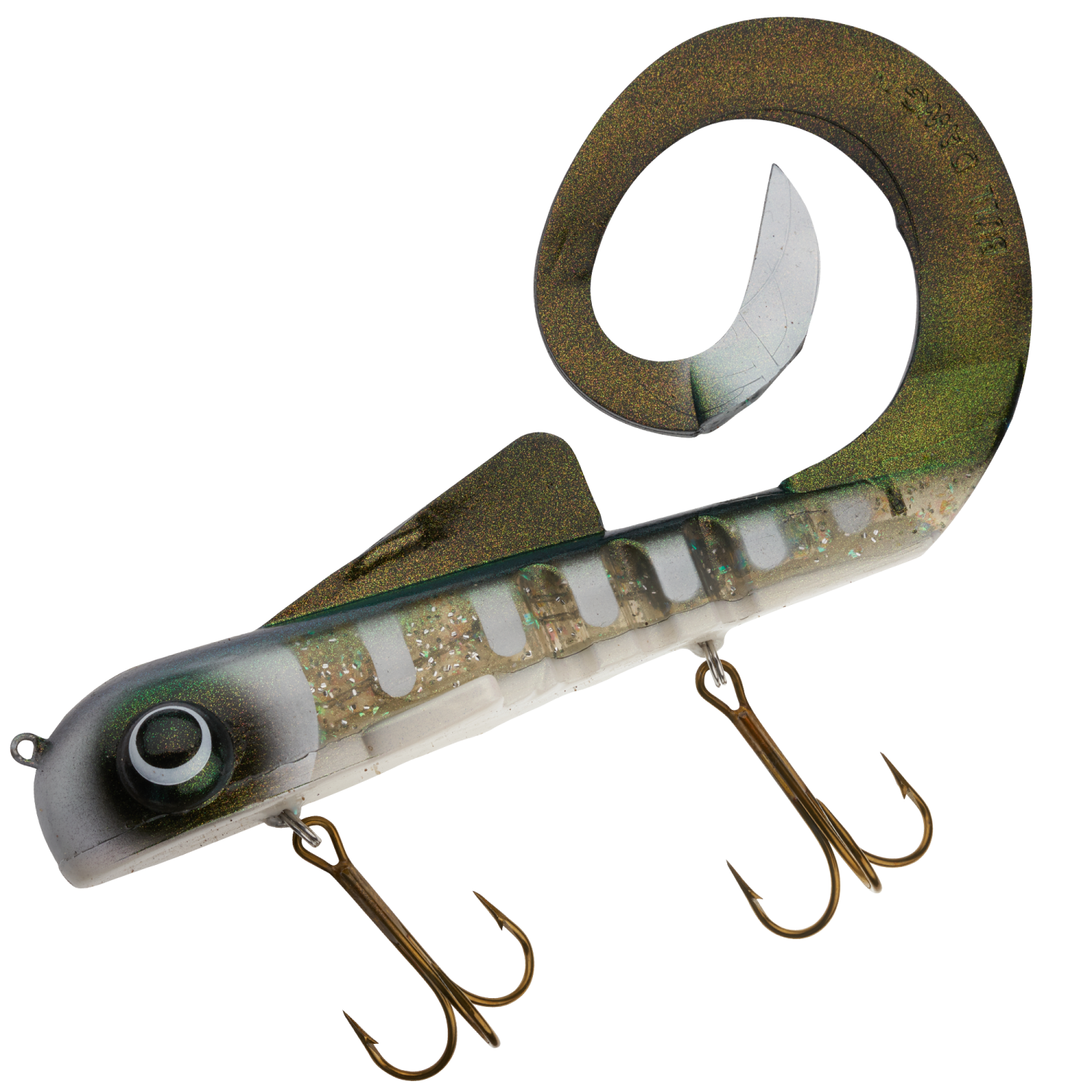 Приманка силиконовая Musky Innovations Custom Pro Magnum Bull Dawg Ultra Flash #Rotten Perch