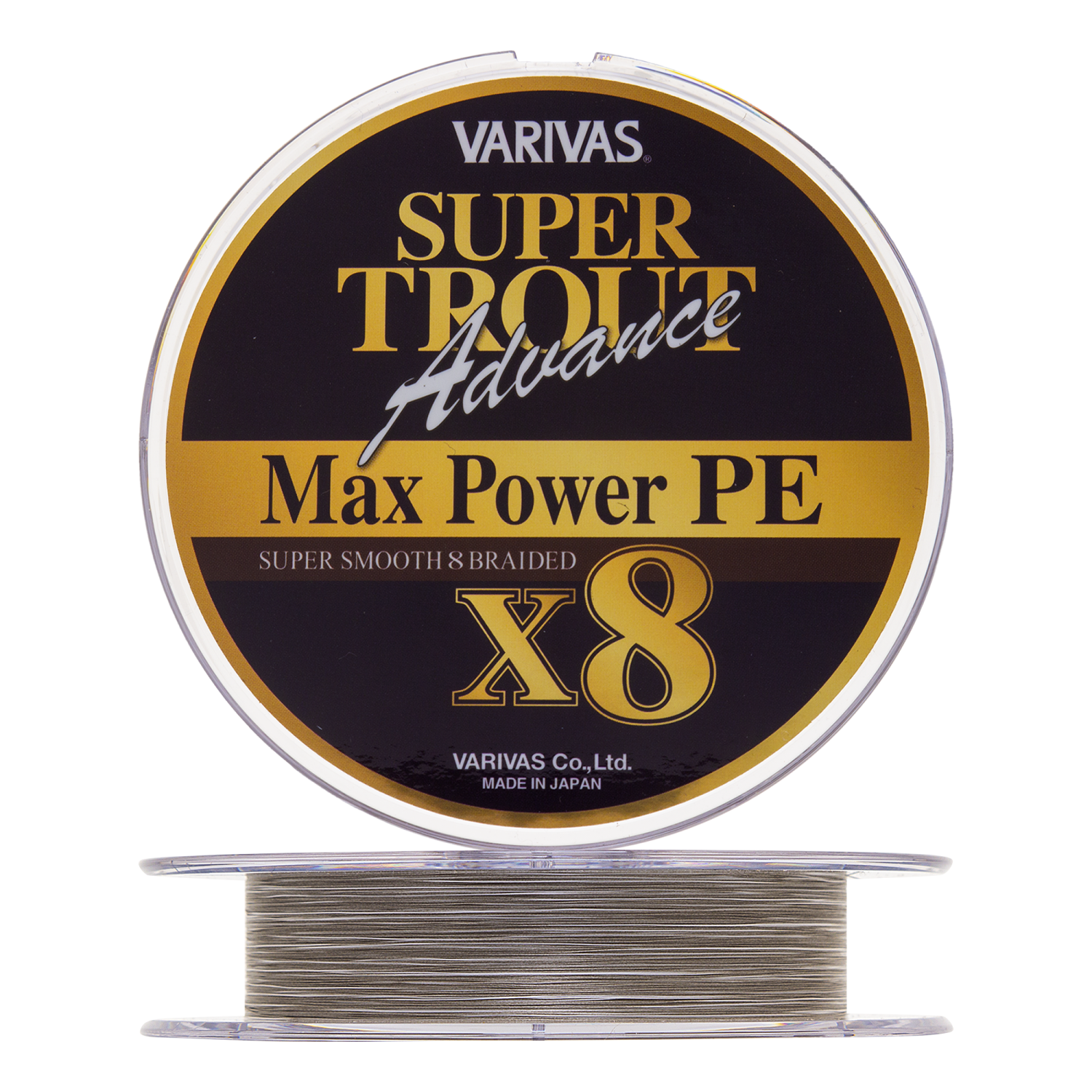 Шнур плетеный Varivas Super Trout Advance Max Power PE X8 New #0,6 0,128мм 150м (champagne gold white marking)