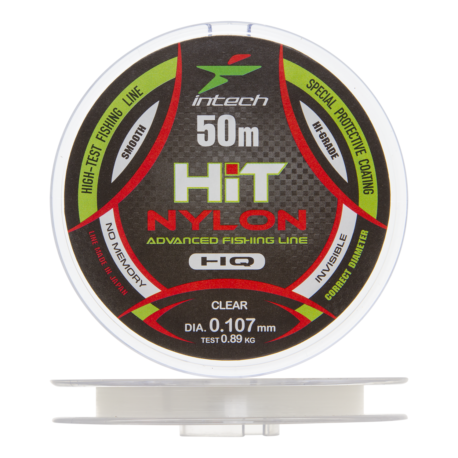 Леска монофильная Intech Hit Nylon 0,107мм 50м (clear)