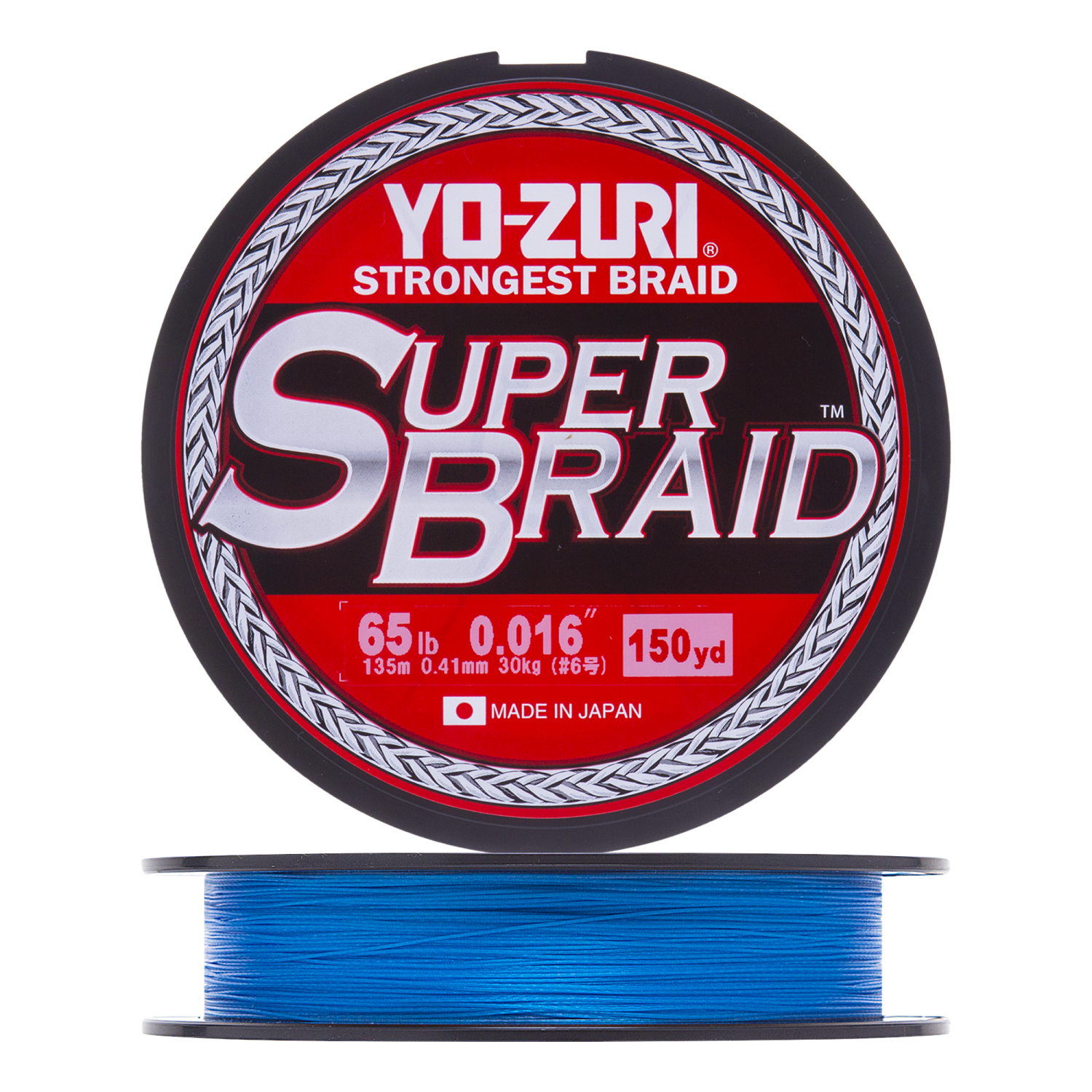 Шнур плетеный Yo-Zuri PE Superbraid 65Lb 0,41мм 135м (blue)