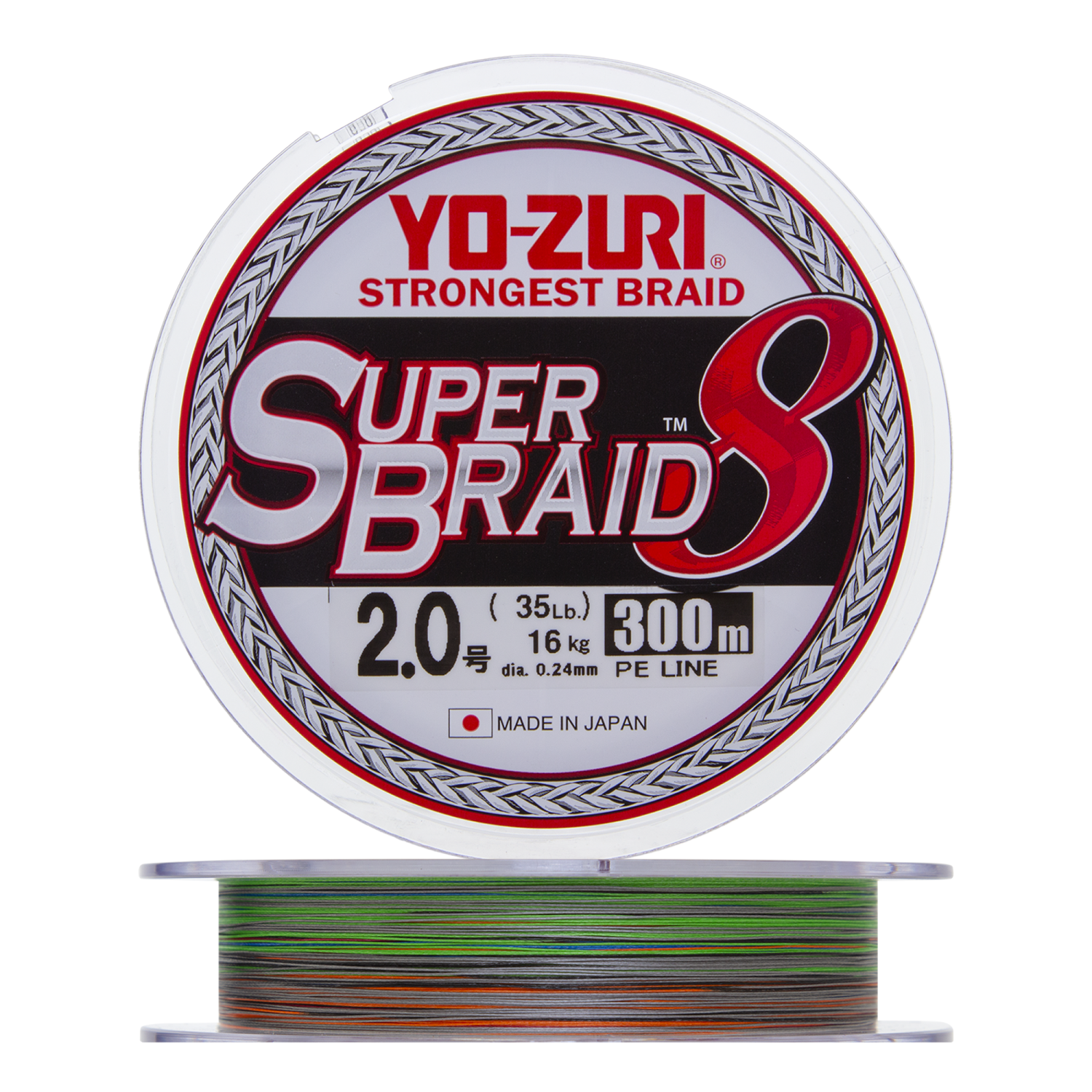 цена Шнур плетеный Yo-Zuri PE Superbraid 8 #2,0 0,24мм 300м (5color)