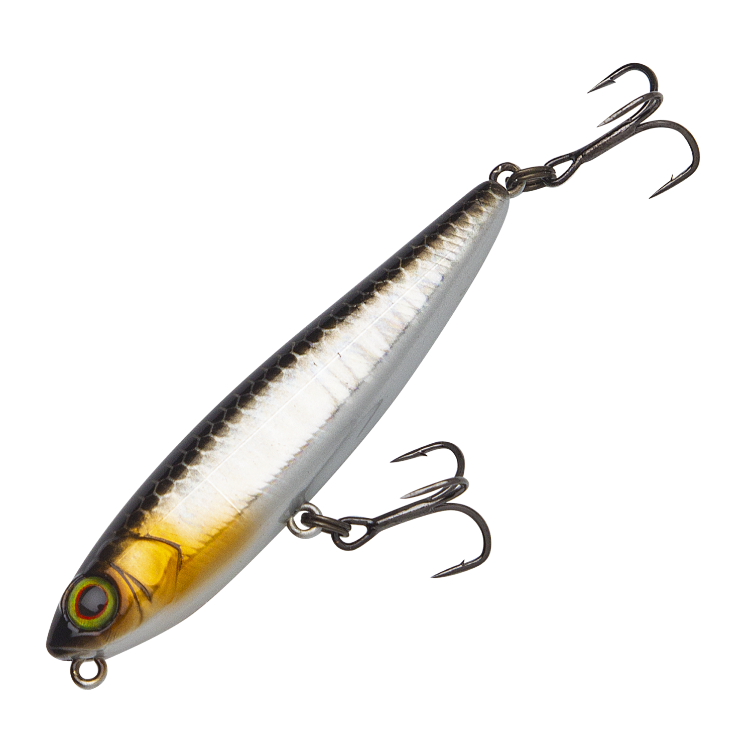 Воблер Jackall Chubby Pencil 55 #Hl Silver & Black