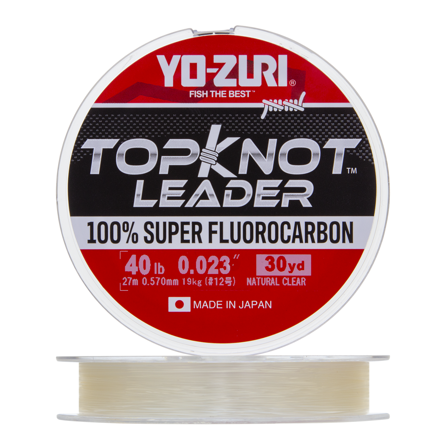 Флюорокарбон Yo-Zuri Topknot Leader Fluorocarbon 100% 0,570мм 27м (natural clear) - 3 рис.