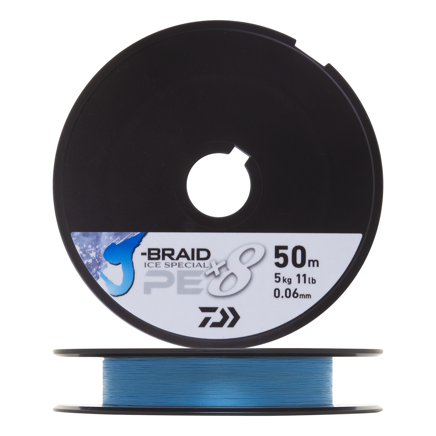 Шнур плетеный Daiwa J-Braid Ice Special x8 PE 0,06мм 50м (island blue)