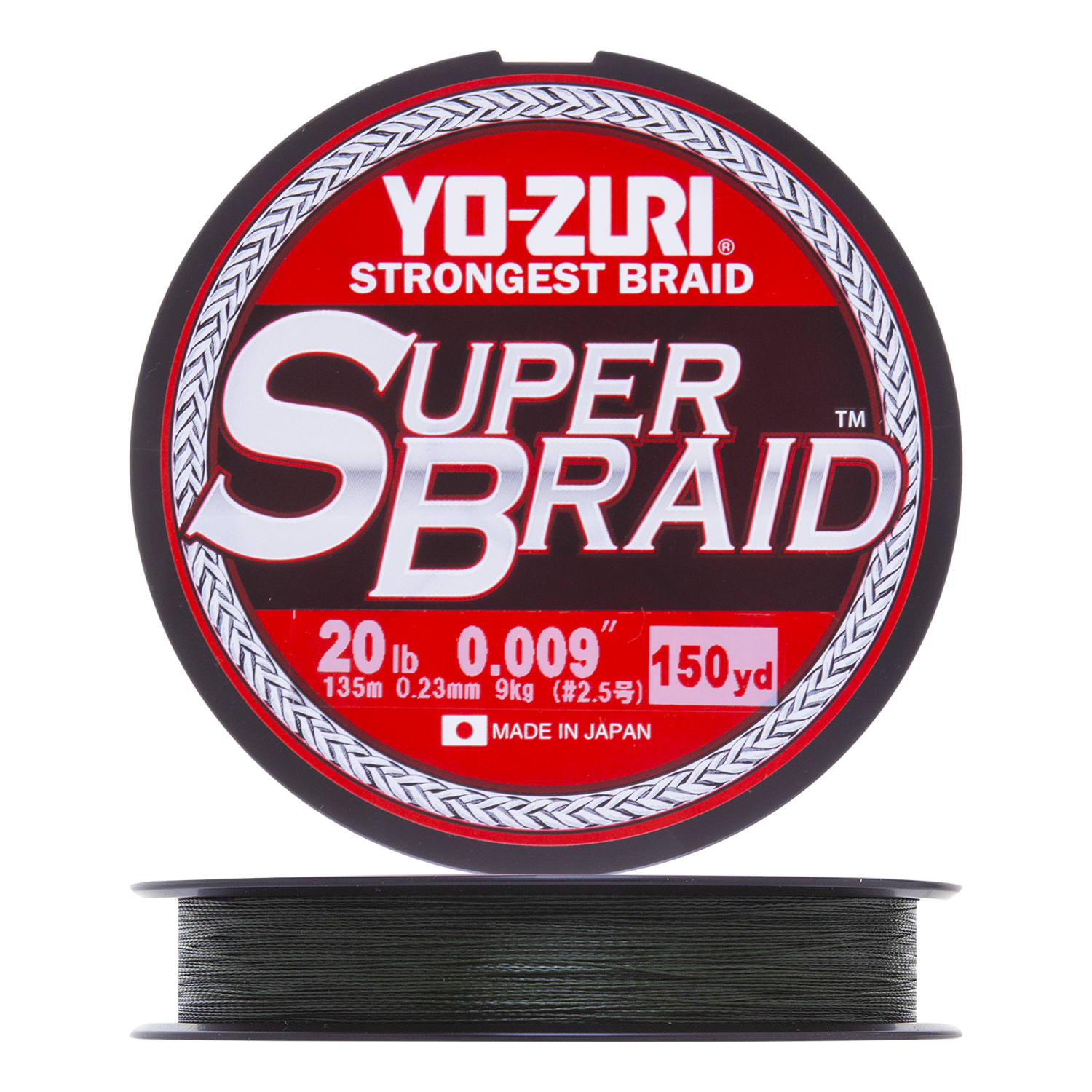 цена Шнур плетеный Yo-Zuri PE Superbraid 20Lb 0,23мм 135м (dark green)
