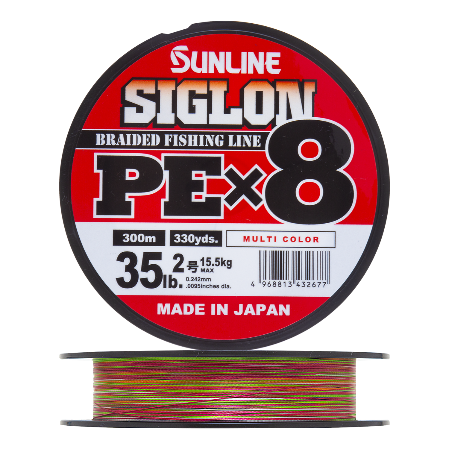 Шнур плетеный Sunline Siglon PE X8 #2,0 0,242мм 300м (multicolor)