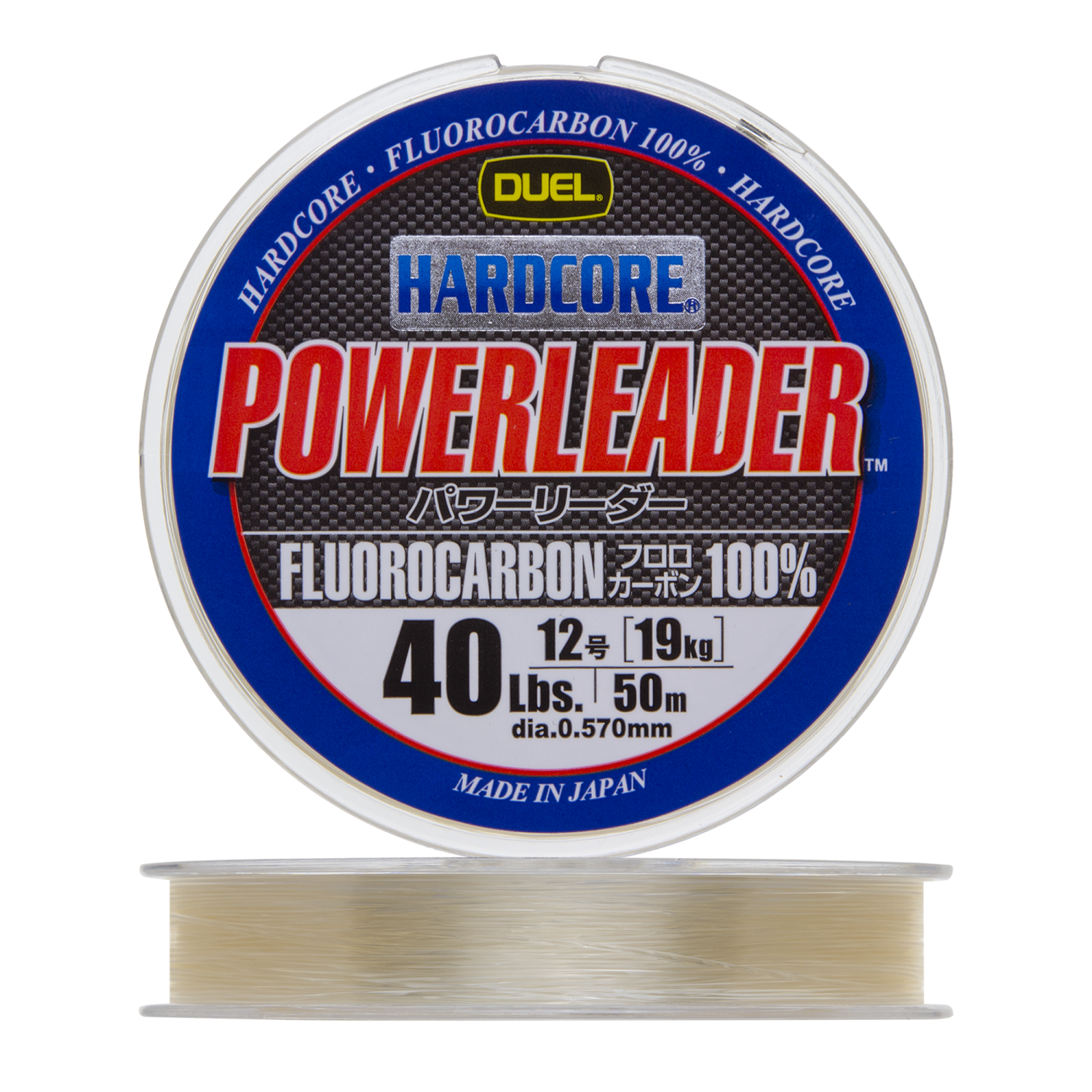 Флюорокарбон Duel Hardcore Powerleader FC Fluorocarbon 100% #12 0,570мм 50м (clear)