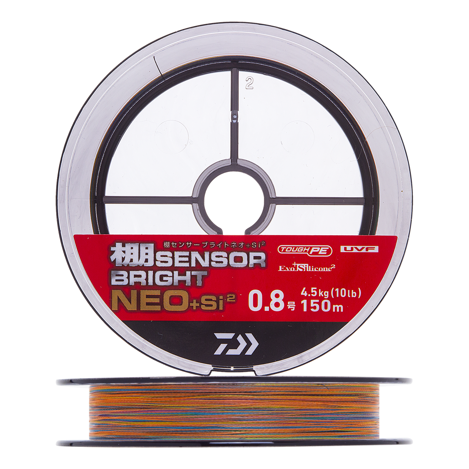Шнур плетеный Daiwa UVF Tana Sensor Bright Neo +Si2 #0,8 0,148мм 150м (5color)