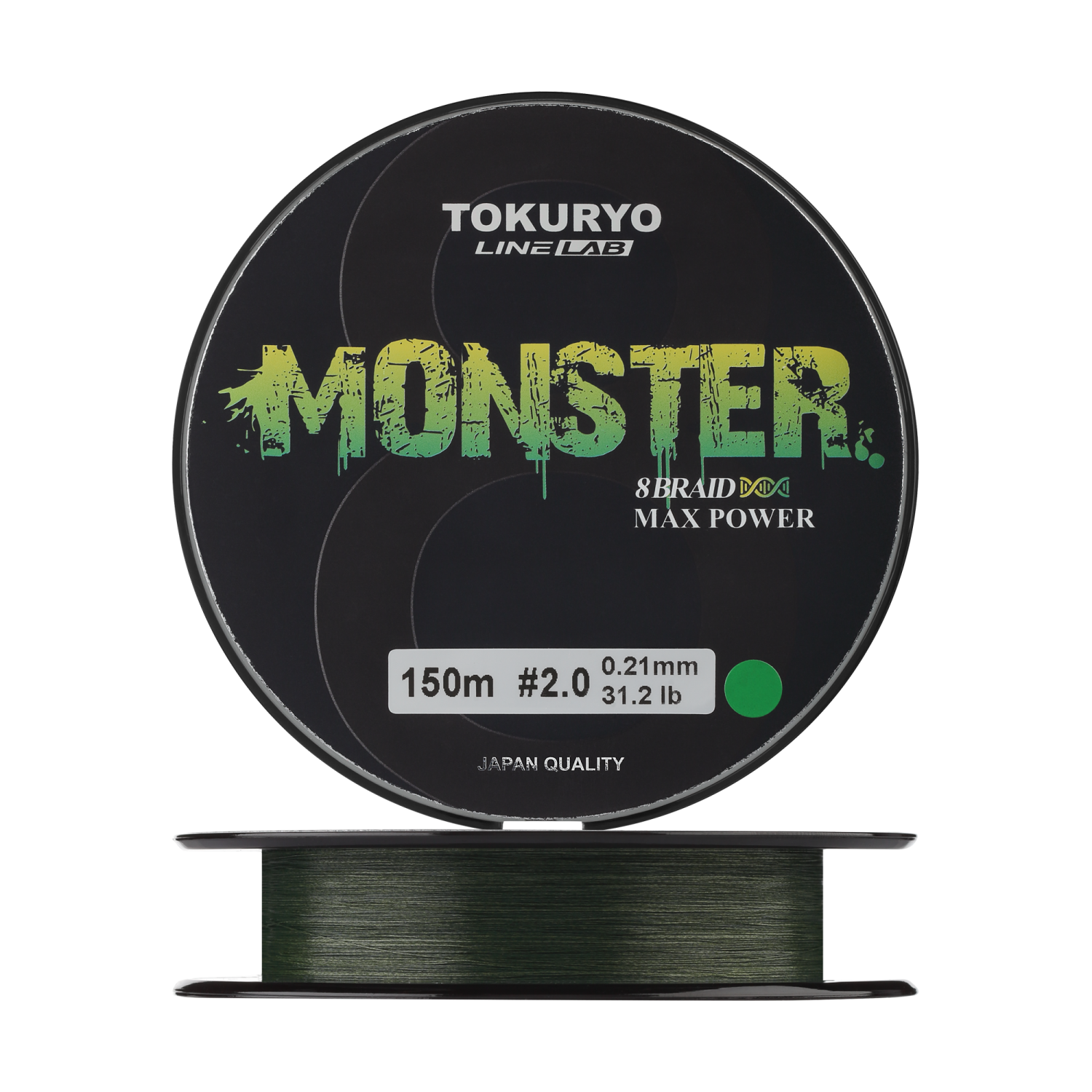 Шнур плетеный Tokuryo Monster X8 #2 0,21мм 150м (moss green)