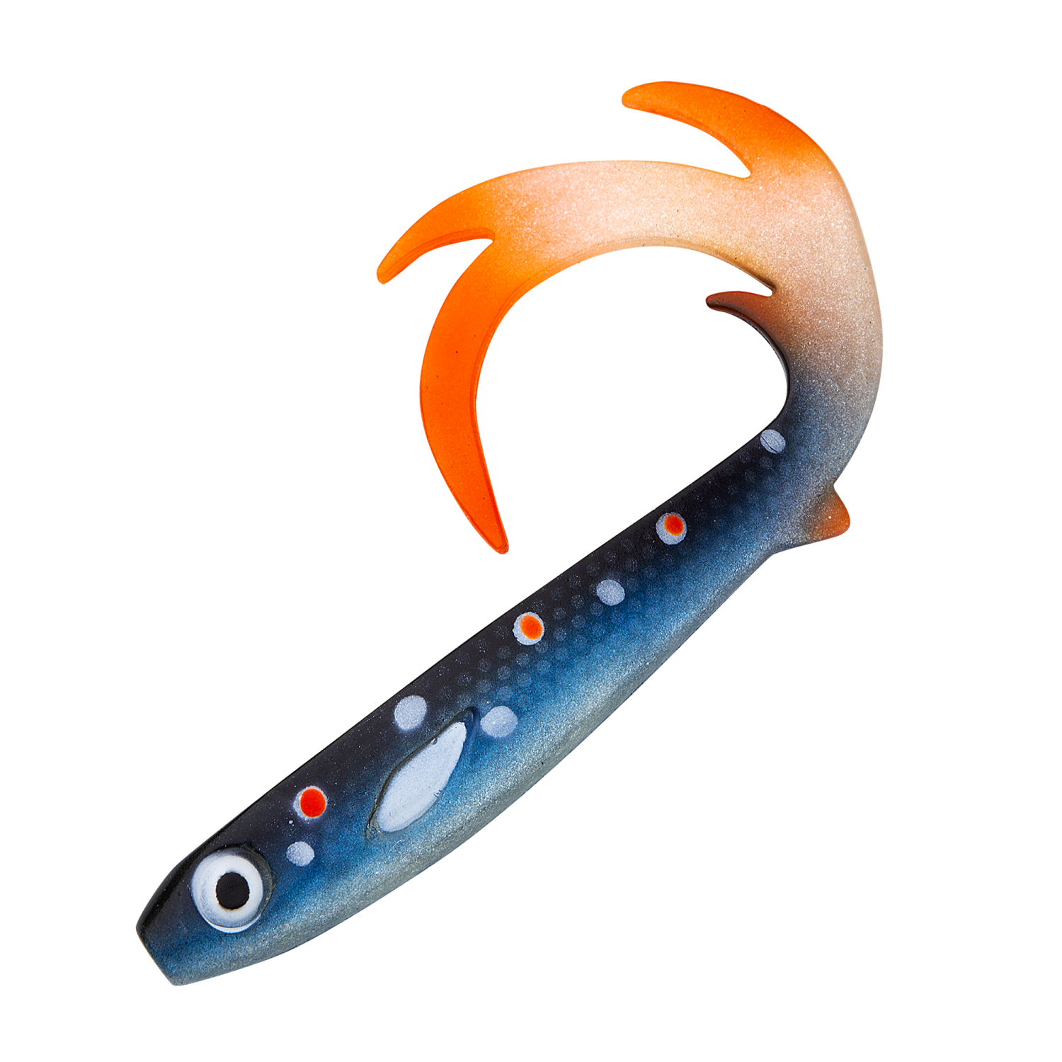 Приманка силиконовая Strike Pro Flatnose Dragon 270мм #Blue Searcher