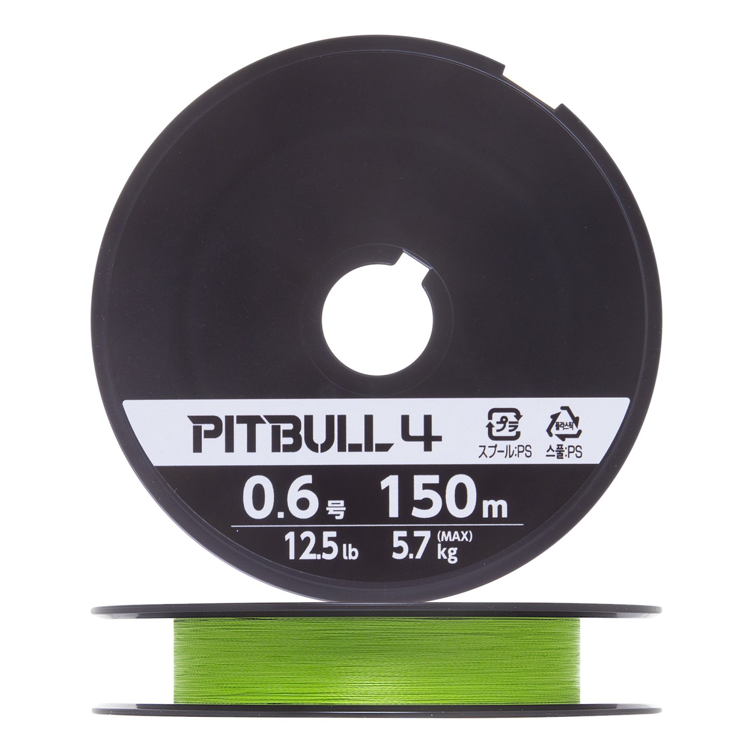 Шнур плетеный Shimano Pitbull 4 #0,6 0,128мм 150м (lime green)