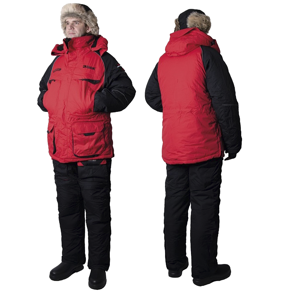 костюм зимний alaskan new polar 2 0 xl красный серый черный Костюм зимний Alaskan New Polar M L красный/черный