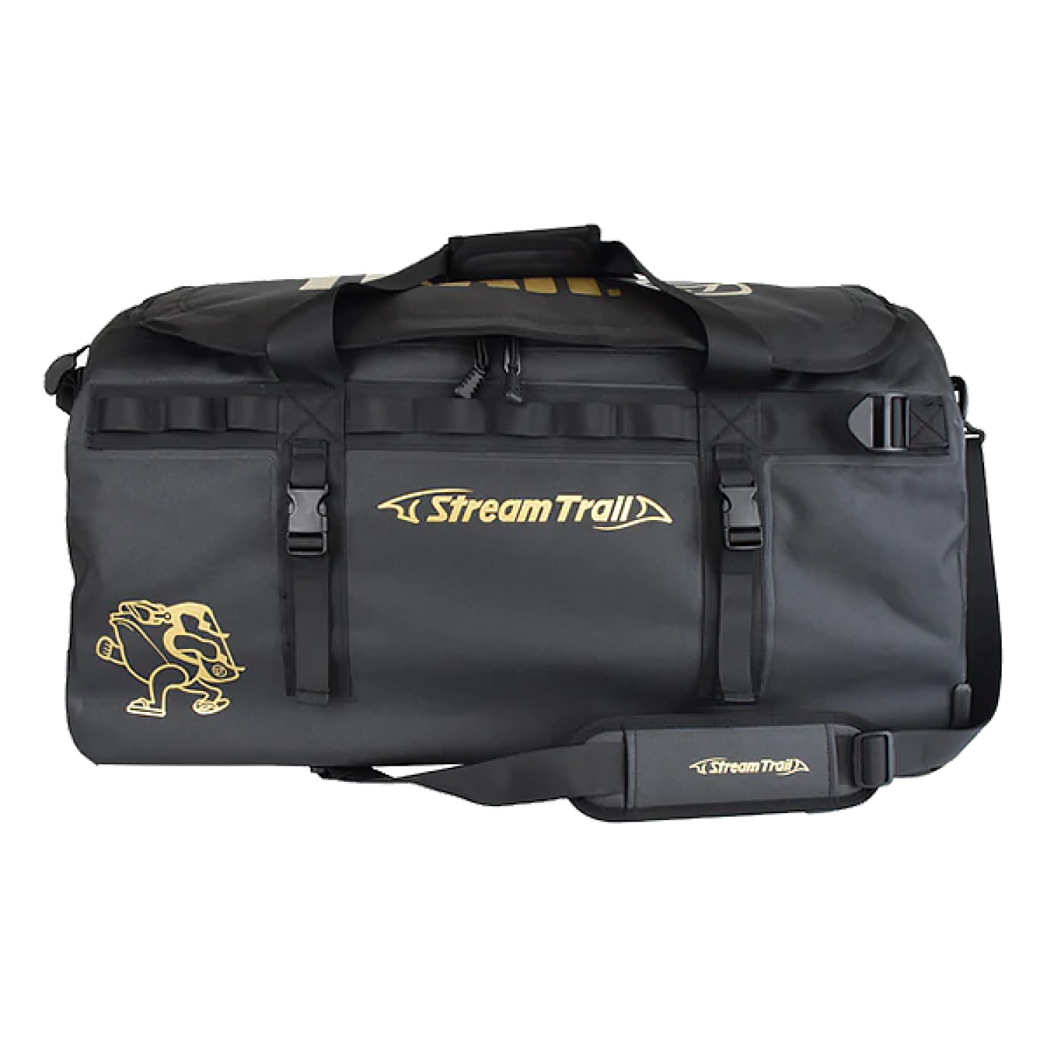 Сумка влагостойкая на колесах Stream Trail Trolley Duffle Shinano II 95л Black/Gold