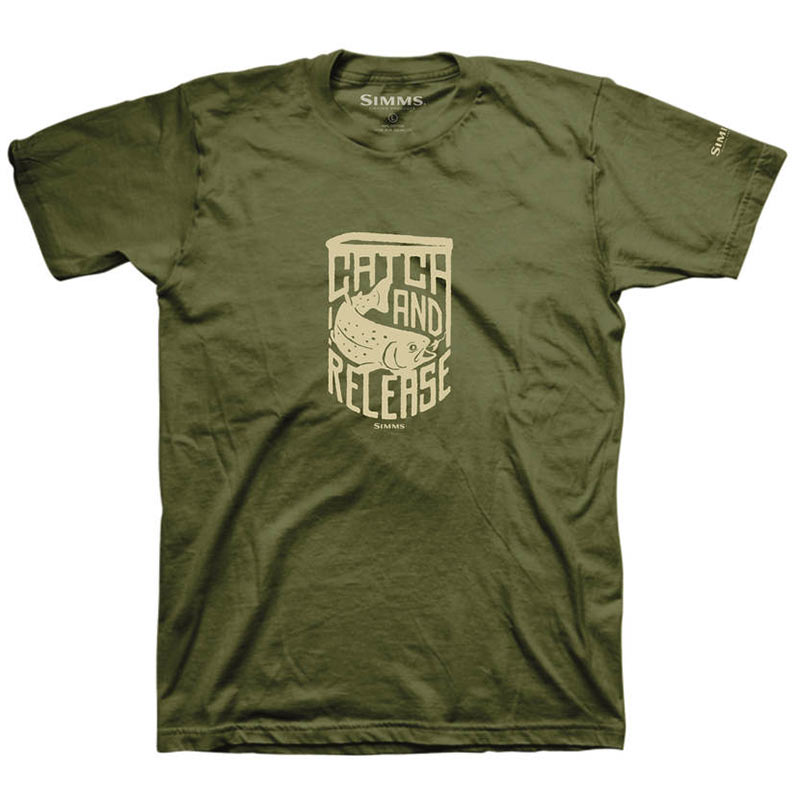 Футболка Simms Catch & Release T-Shirt M Military
