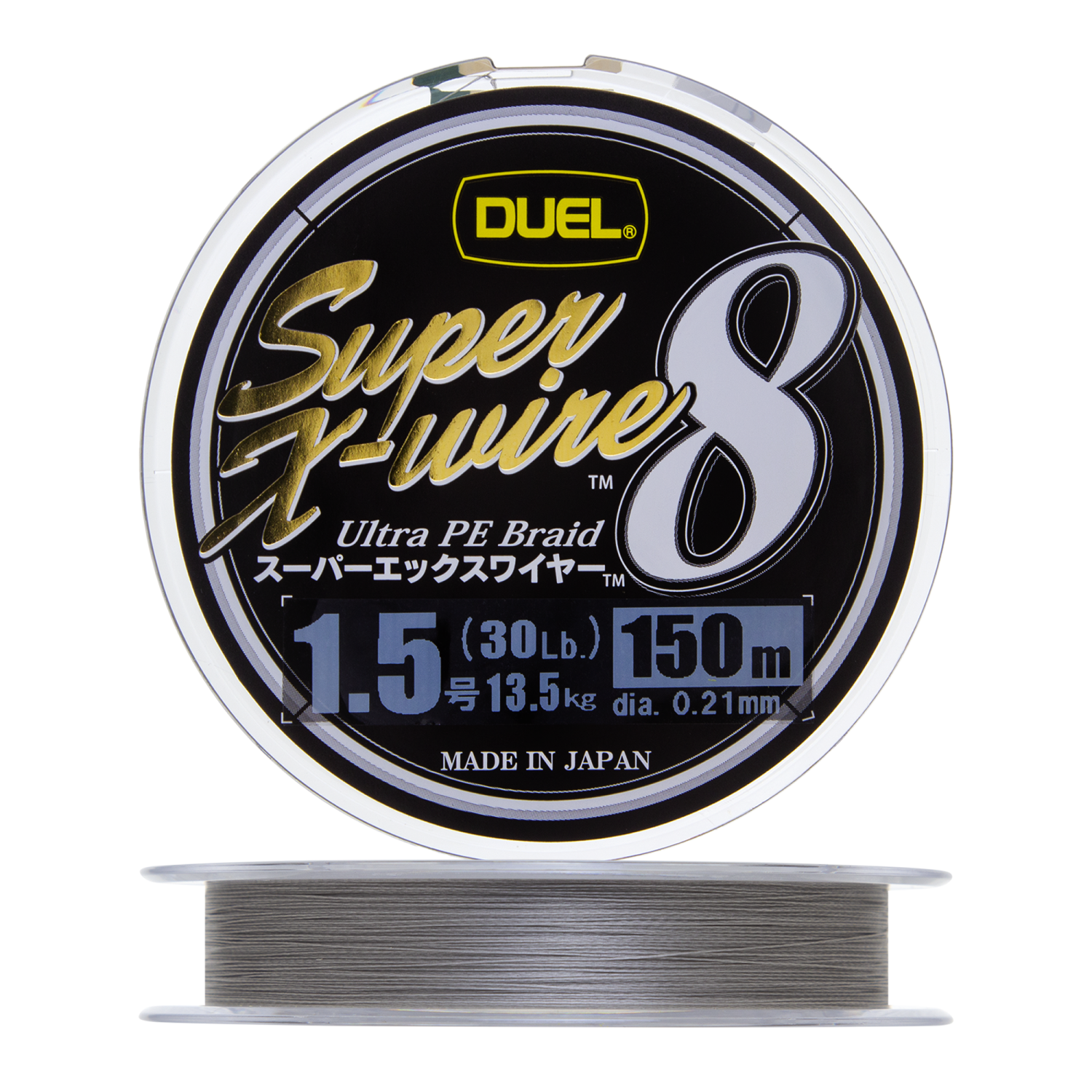 шнур duel super x wire 4pe silver 150м 2 0 0 24мм lb 13кг Шнур плетеный Duel PE Super X-Wire 8 #1,5 0,21мм 150м (silver)