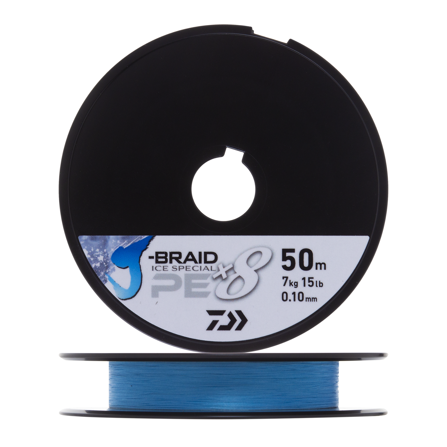 Шнур плетеный Daiwa J-Braid Ice Special x8 PE 0,10мм 50м (island blue)