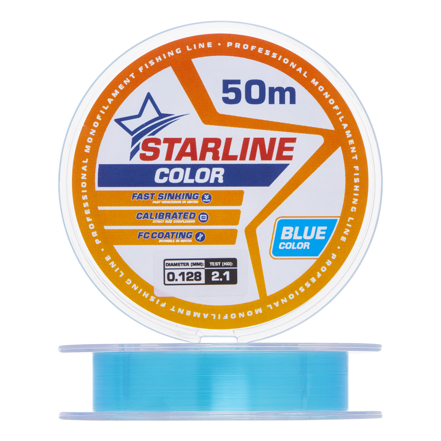 Леска монофильная IAM Starline 0,128мм 50м (blue)