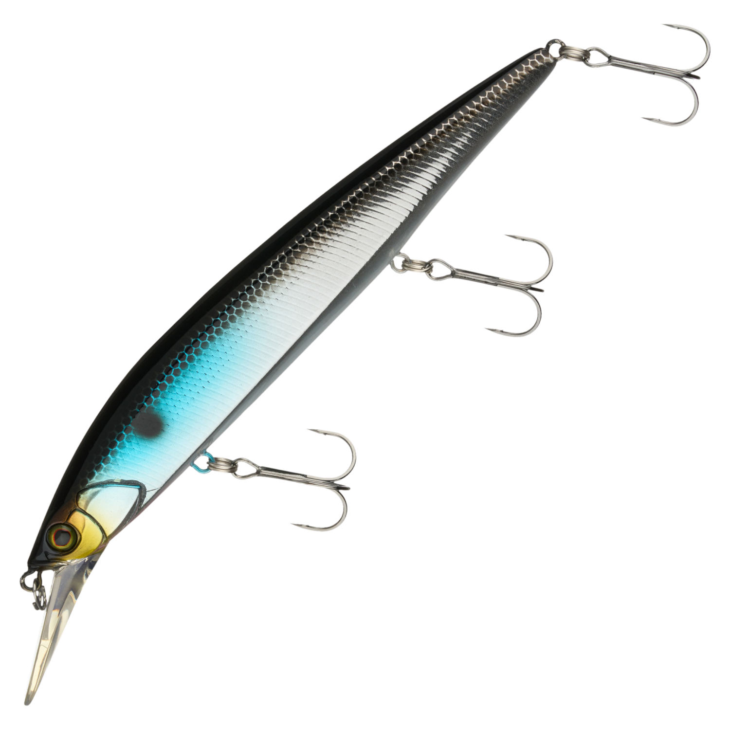 Воблер Jackall Rerange 130 SP-MR #Hl Bora Silver & Black - 2 рис.